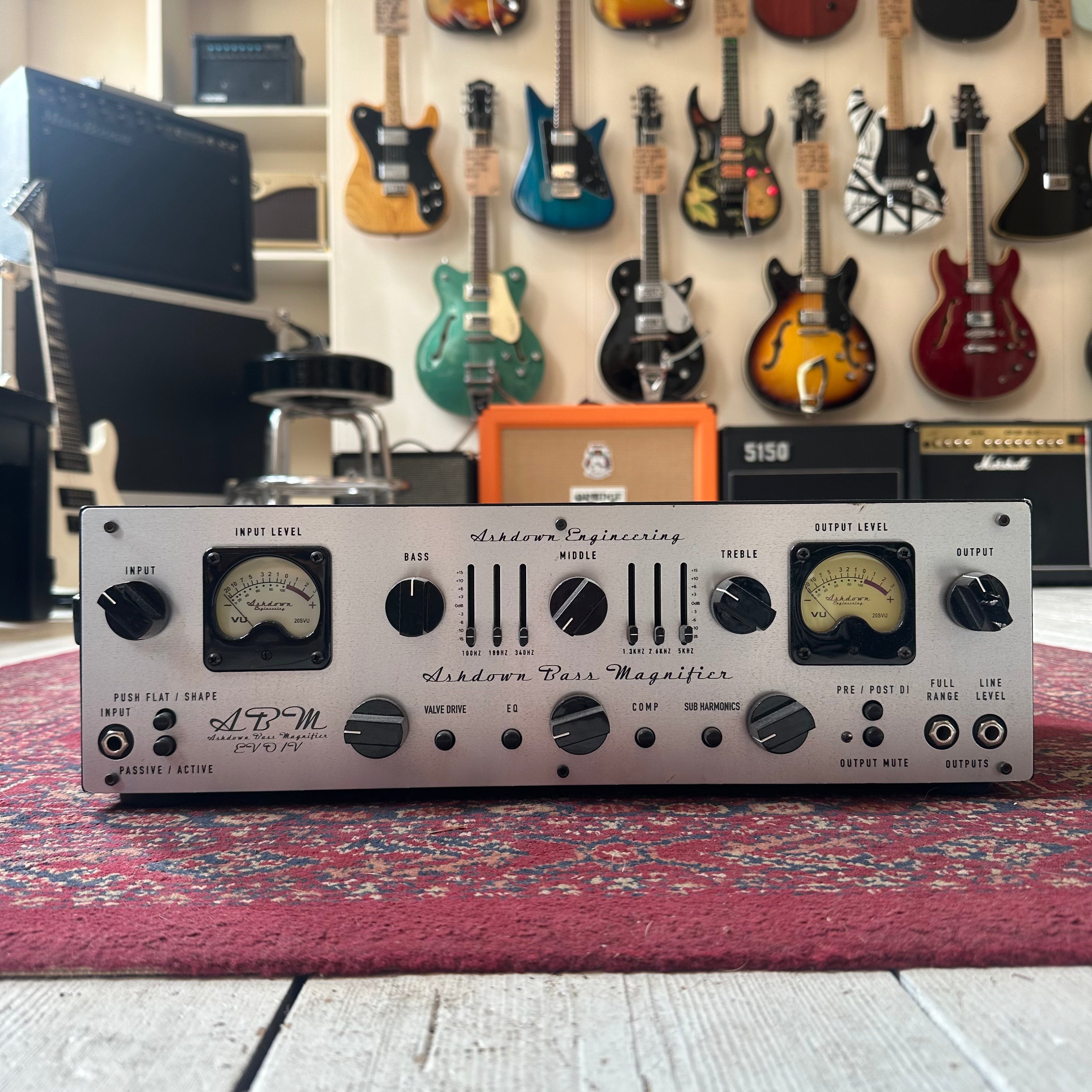 Ashdown Engineering ABM-EVO IV Dual VU Rack Bass Amp Head - Preowned