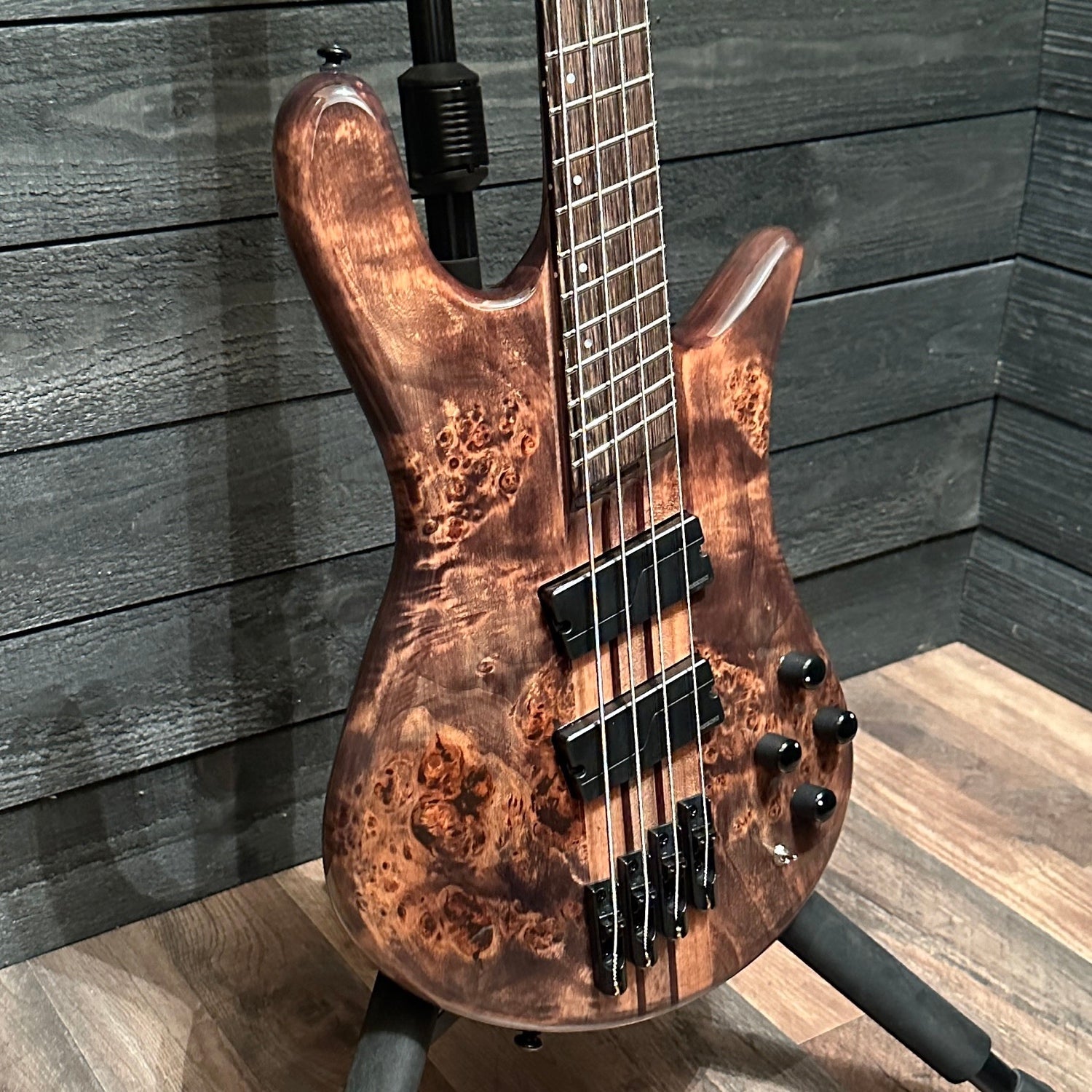 Spector NS Dimension 4 String Multi Scale Electric Bass Guitar - Faded Black Gloss