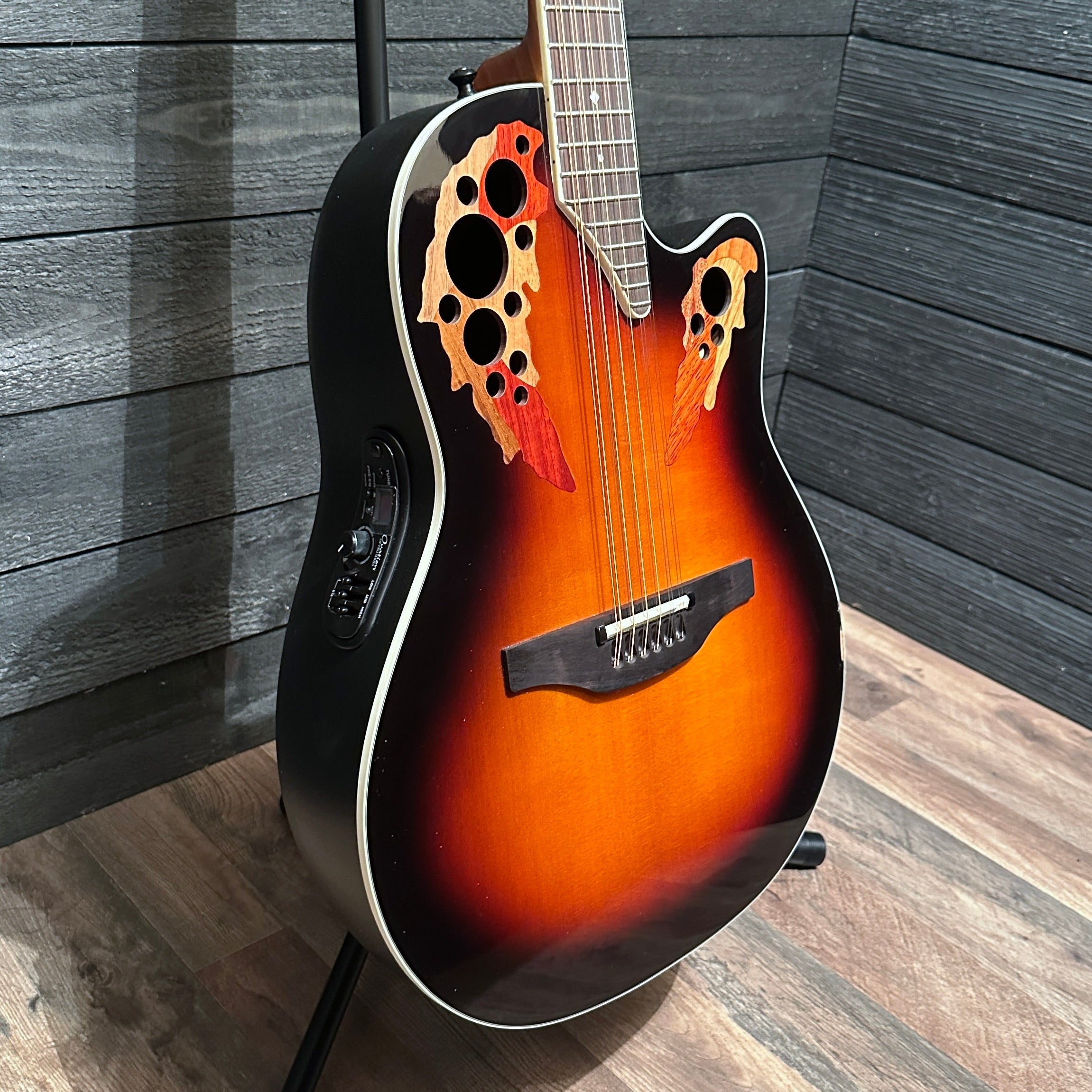 Ovation 2758AX-NEB-G Pro Series Standard Elite Deep Contour 12-String Acoustic-Electric Guitar - New England Burst
