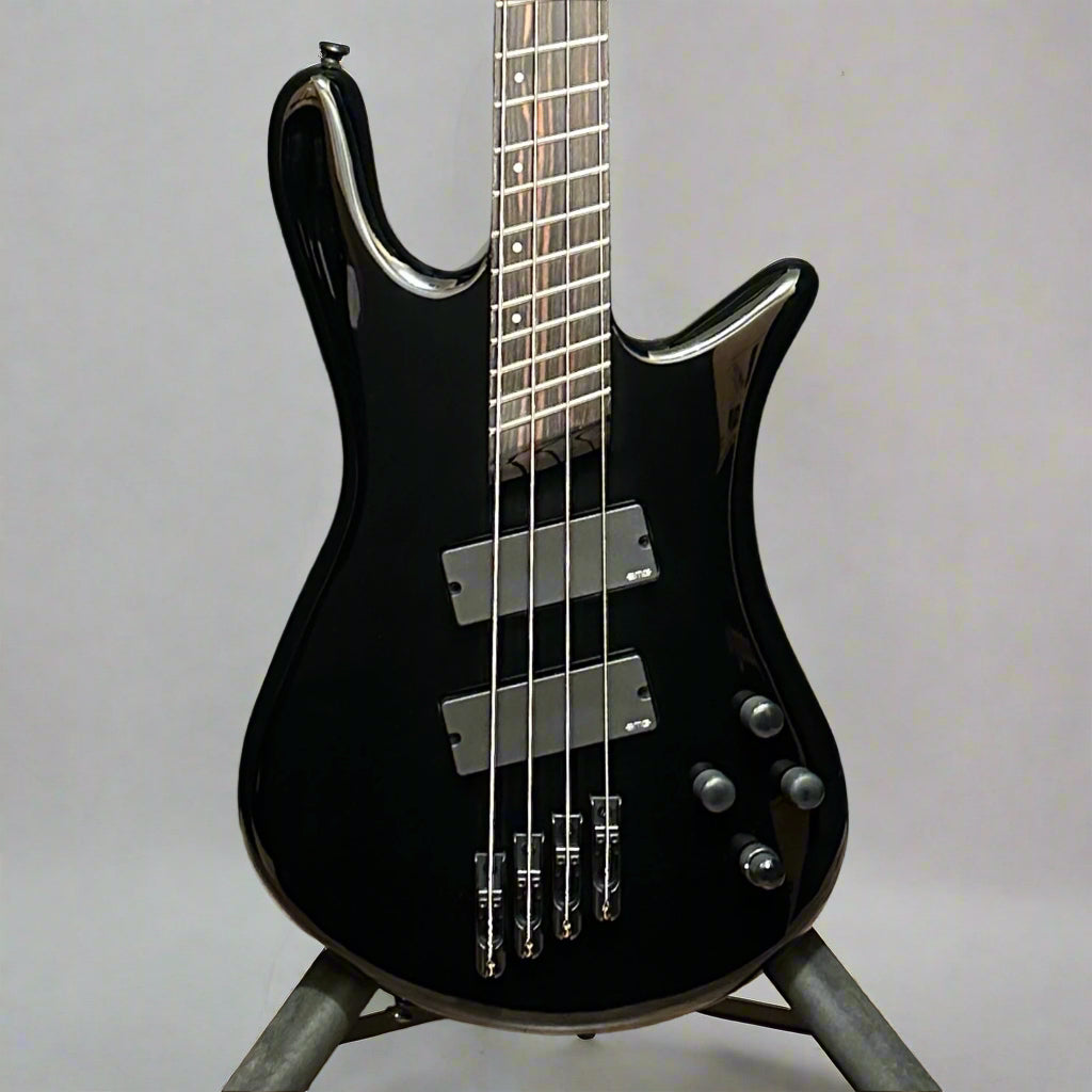 Spector NS Dimension 4 String Multi Scale Electric Bass Guitar w/ Bag - Black