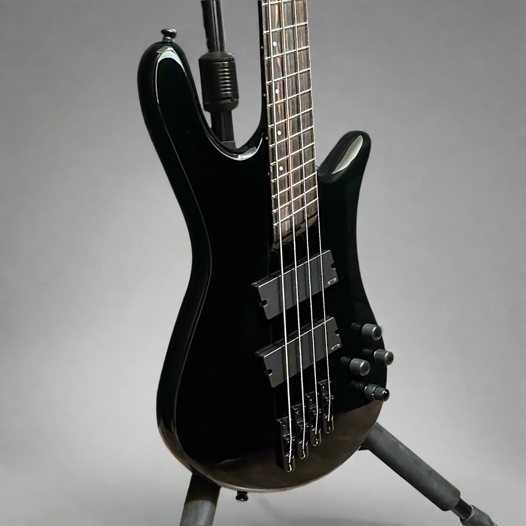 Spector NS Dimension 4 String Multi Scale Electric Bass Guitar w/ Bag - Black