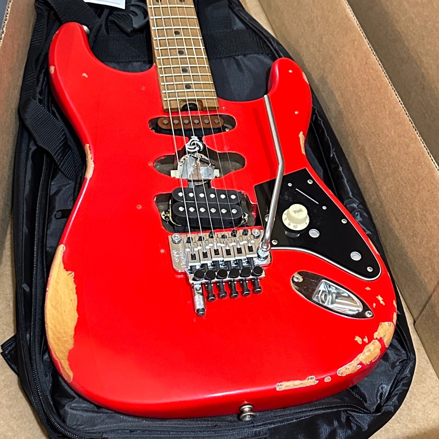 EVH Frankenstein "Frankie" Relic Electric Guitar - Red