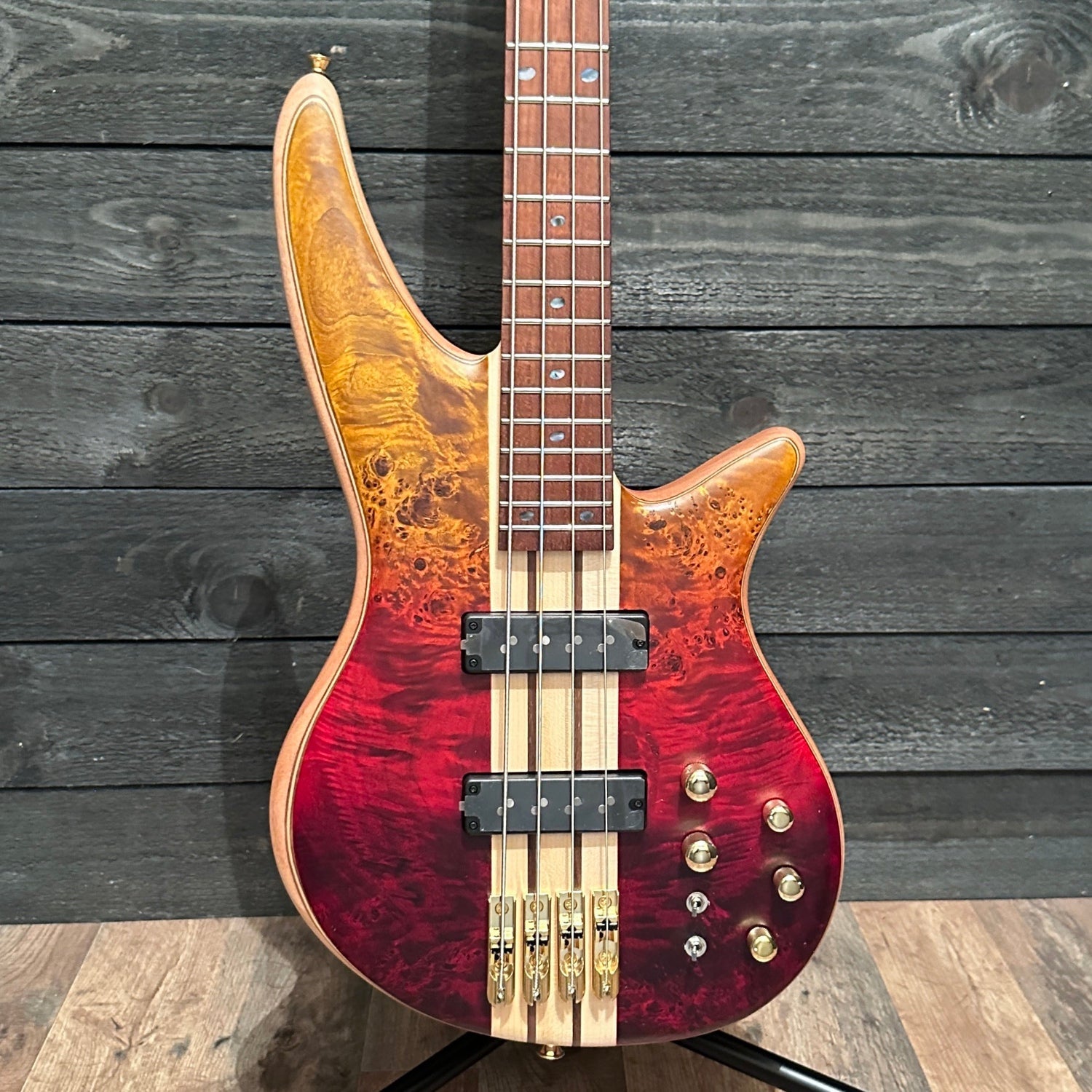 Jackson Pro Spectra IV 4 String Electric Bass Guitar - Firestorm Fade