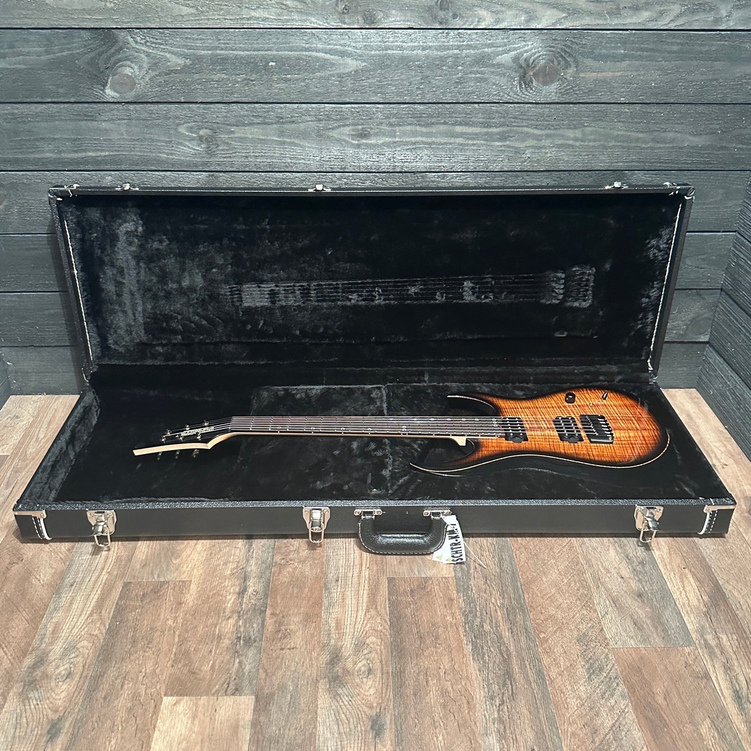 Schecter USA Custom Shop Sunset Extreme Exotic 6 Flamed Koa Electric Guitar - Tabacco Sunburst