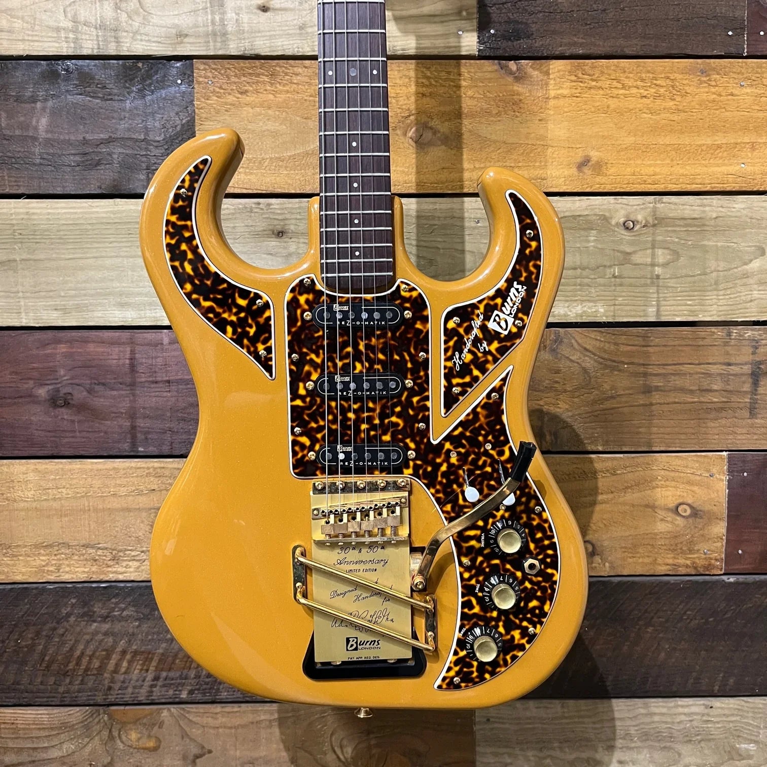 Burns Legend 30-50th Anniversary Made In England Limited Edition 1994 "Gold"