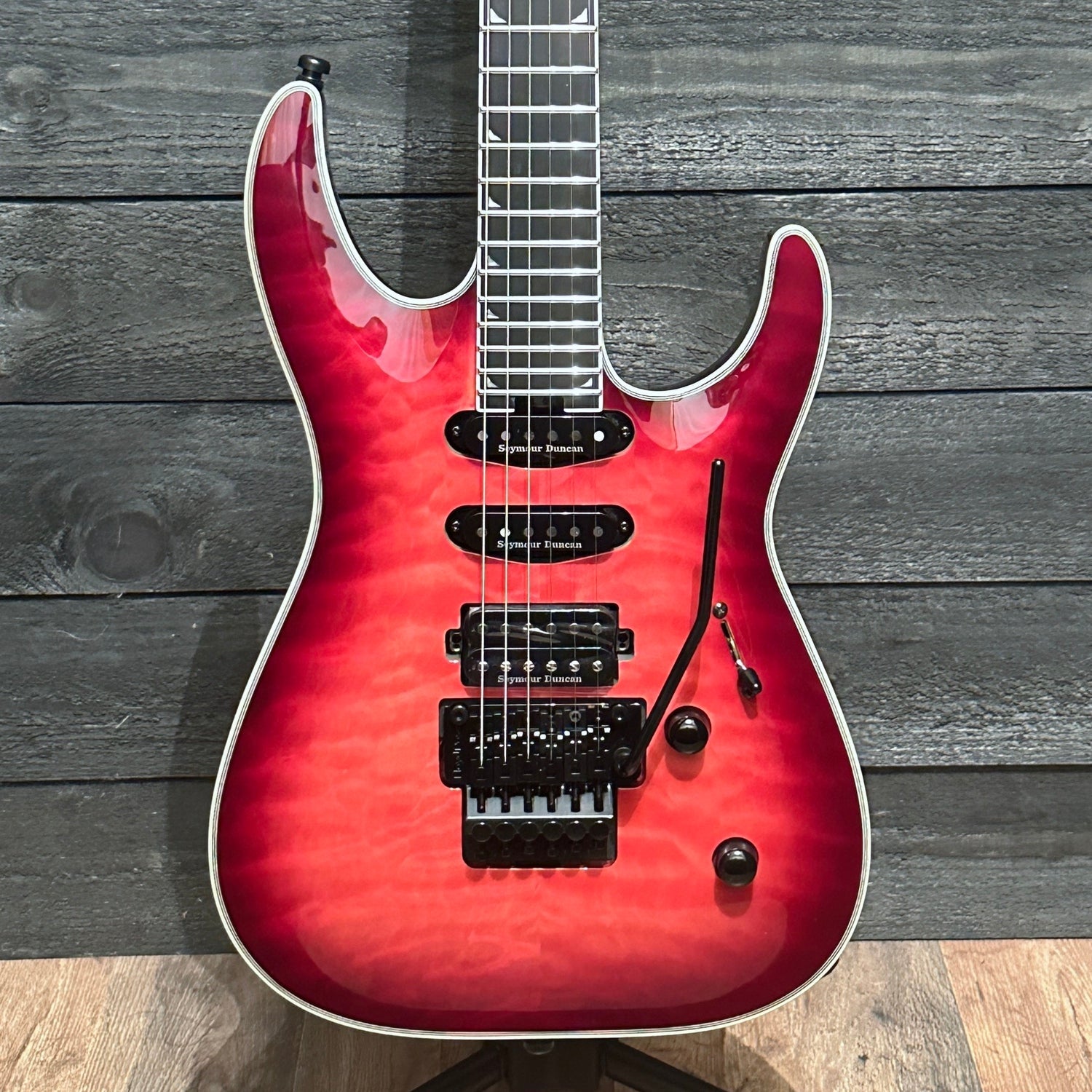 Jackson Pro Plus Series Soloist SLA3Q Electric Guitar - Fuschia Burst