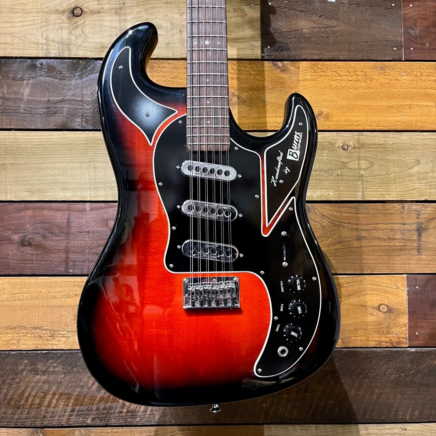 Burns Double Six Redburst with original Burns hard case 2001549.00