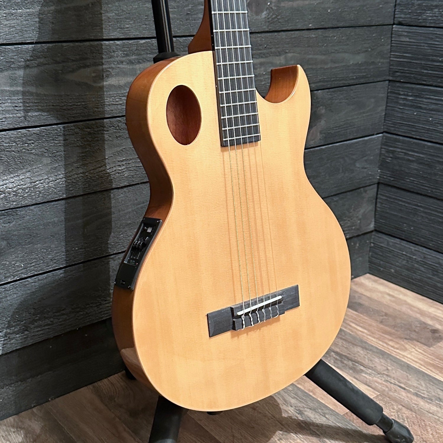 Washburn EACT42S Thin Body Nylon String Acoustic Electric Guitar - Natural