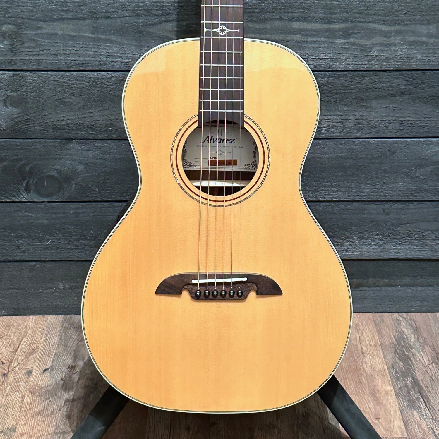 Alvarez AP70E Parlor Acoustic Electric Guitar - Natural