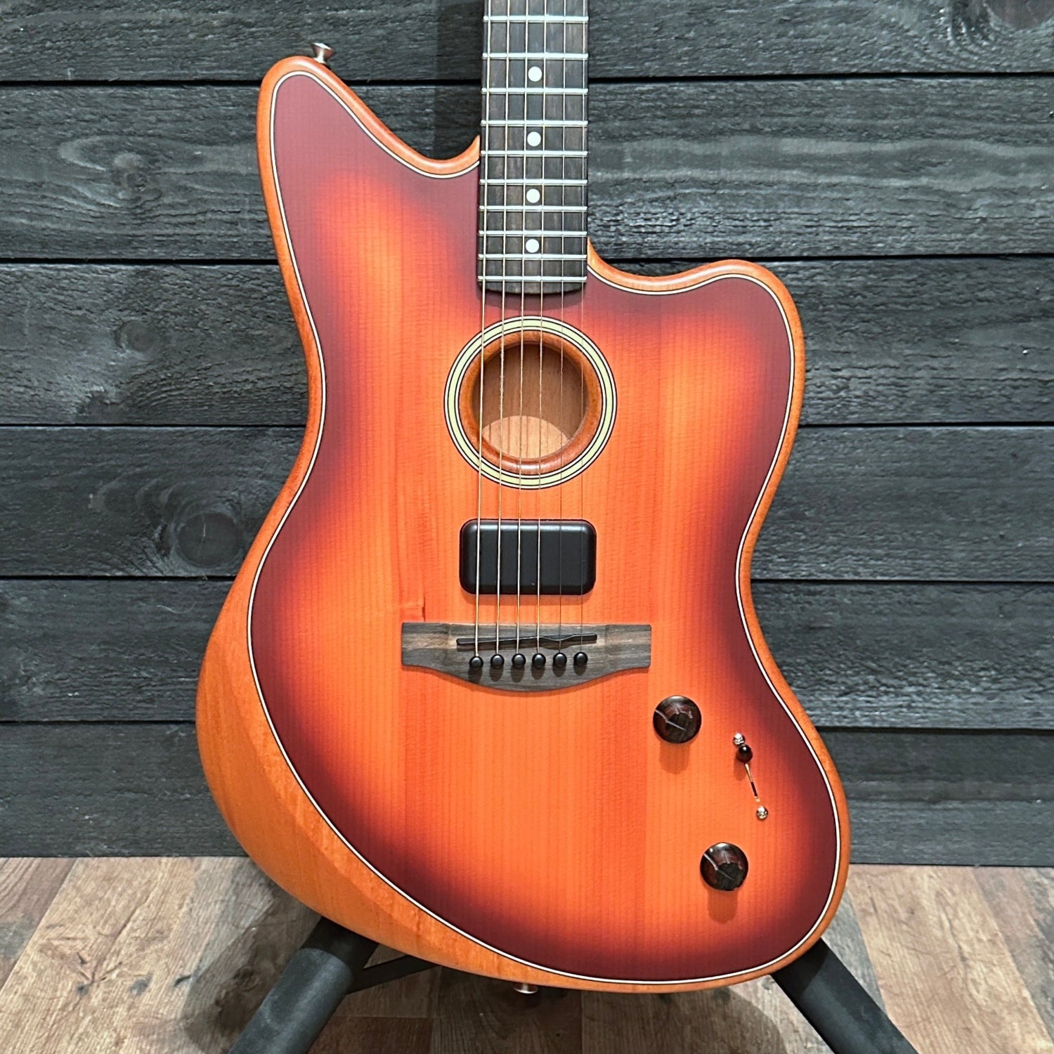 Fender American Acoustasonic Jazzmaster Acoustic Electric Guitar 2022 - Sunburst