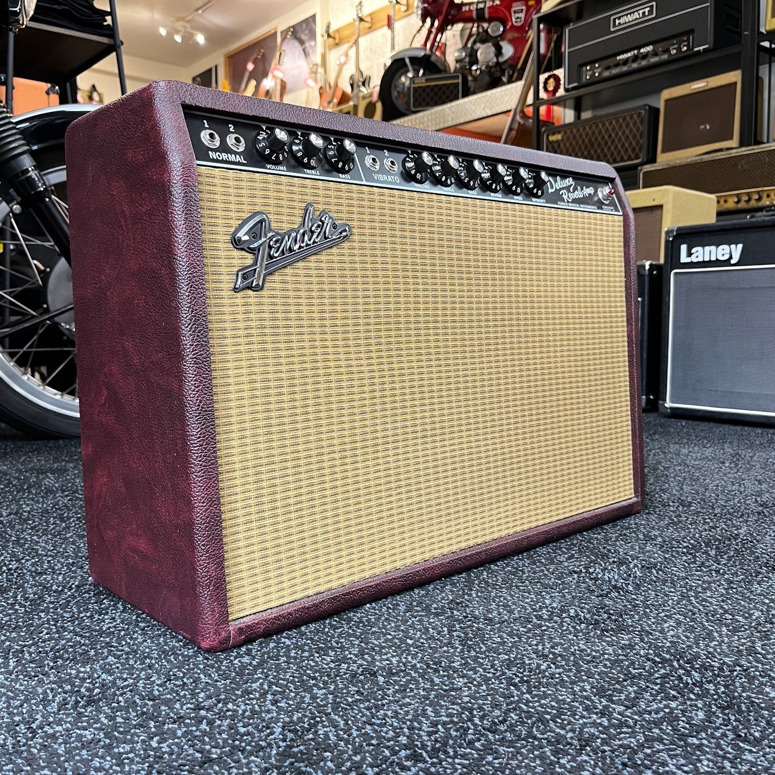 Fender FSR `65 Deluxe Reverb "Bordeaux Blues" Wine AB763 Limited 2012