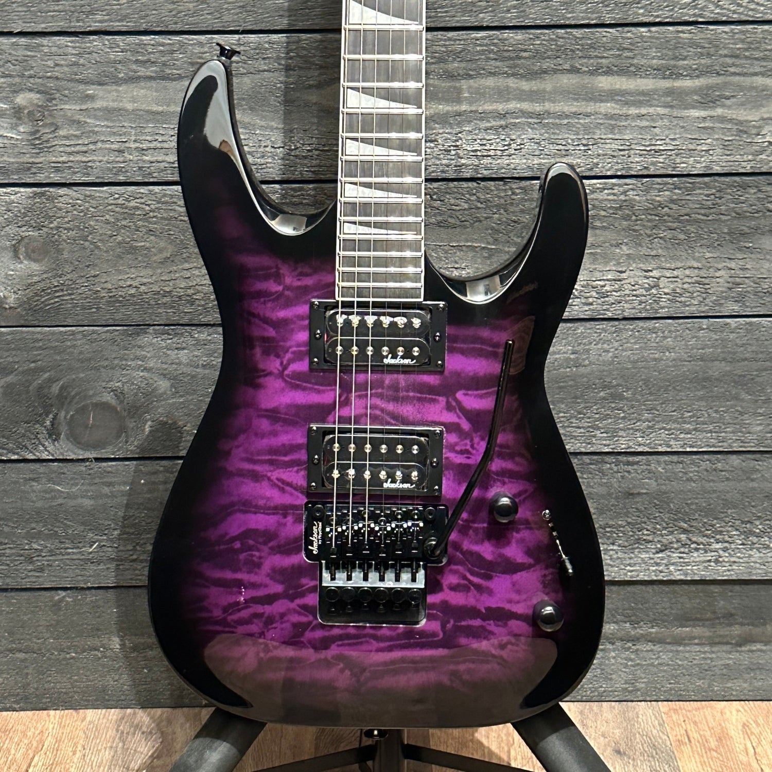 Jackson Dinky Arch Top JS32Q DKA Electric Guitar - Transparent Purple Burst