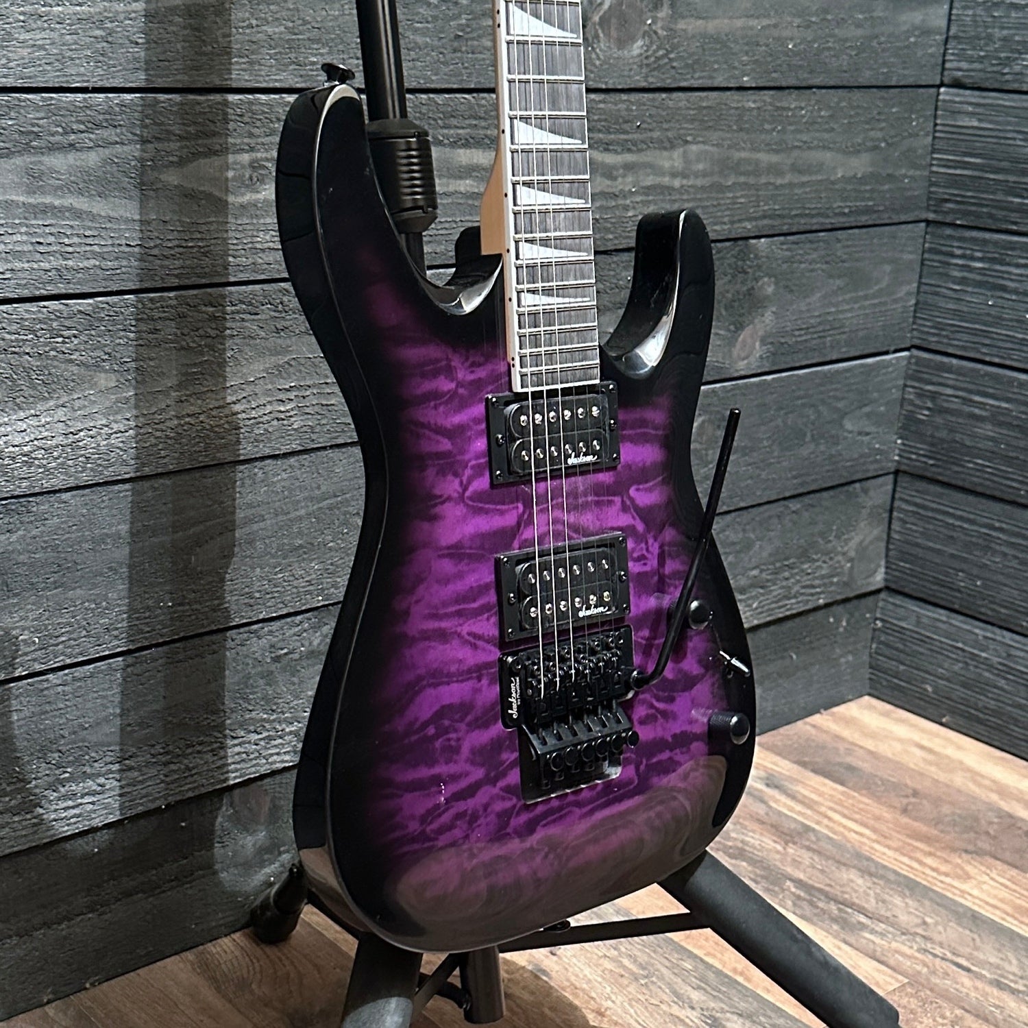 Jackson Dinky Arch Top JS32Q DKA Electric Guitar - Transparent Purple Burst