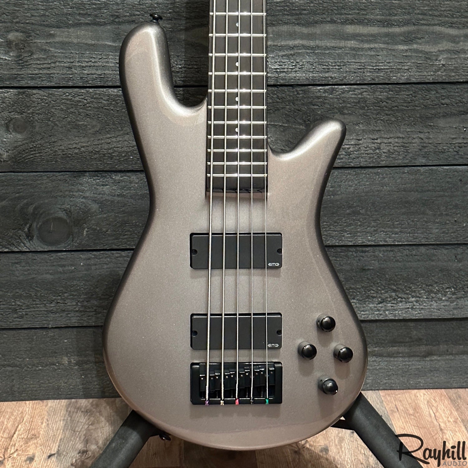 Spector NS Ethos HP 5 String Electric Bass Guitar - Gunmetal Silver