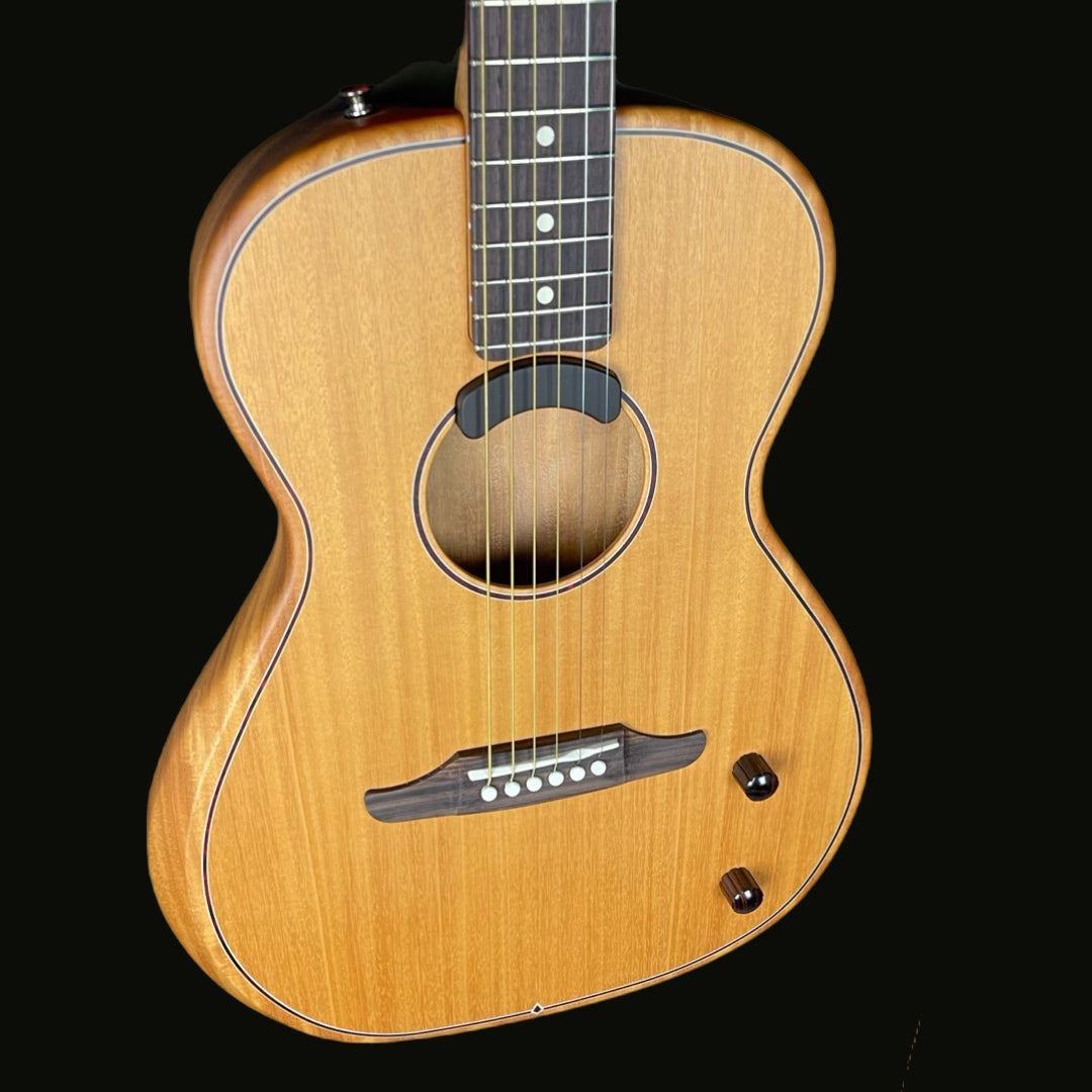 Fender Highway Series Parlour Electro Acoustic Guitar In All-Mahogany