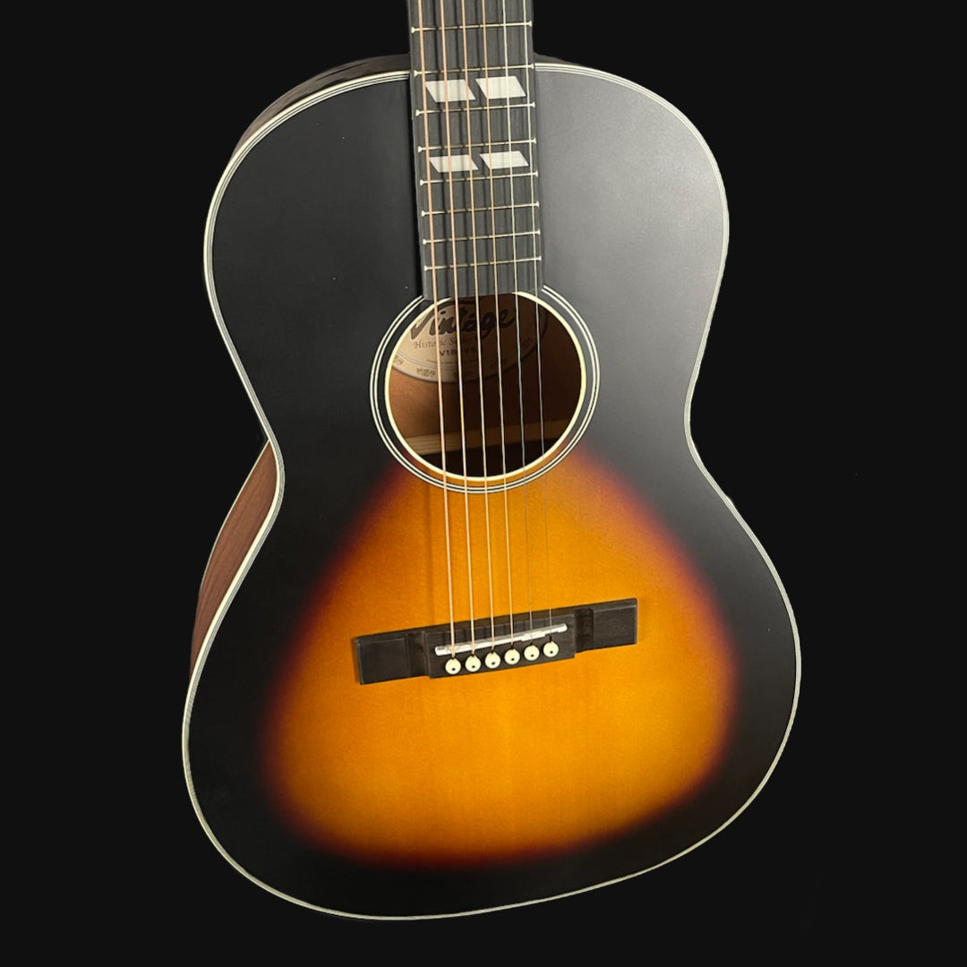 Vintage Historic Series Parlour Acoustic Guitar in Vintage Sunburst