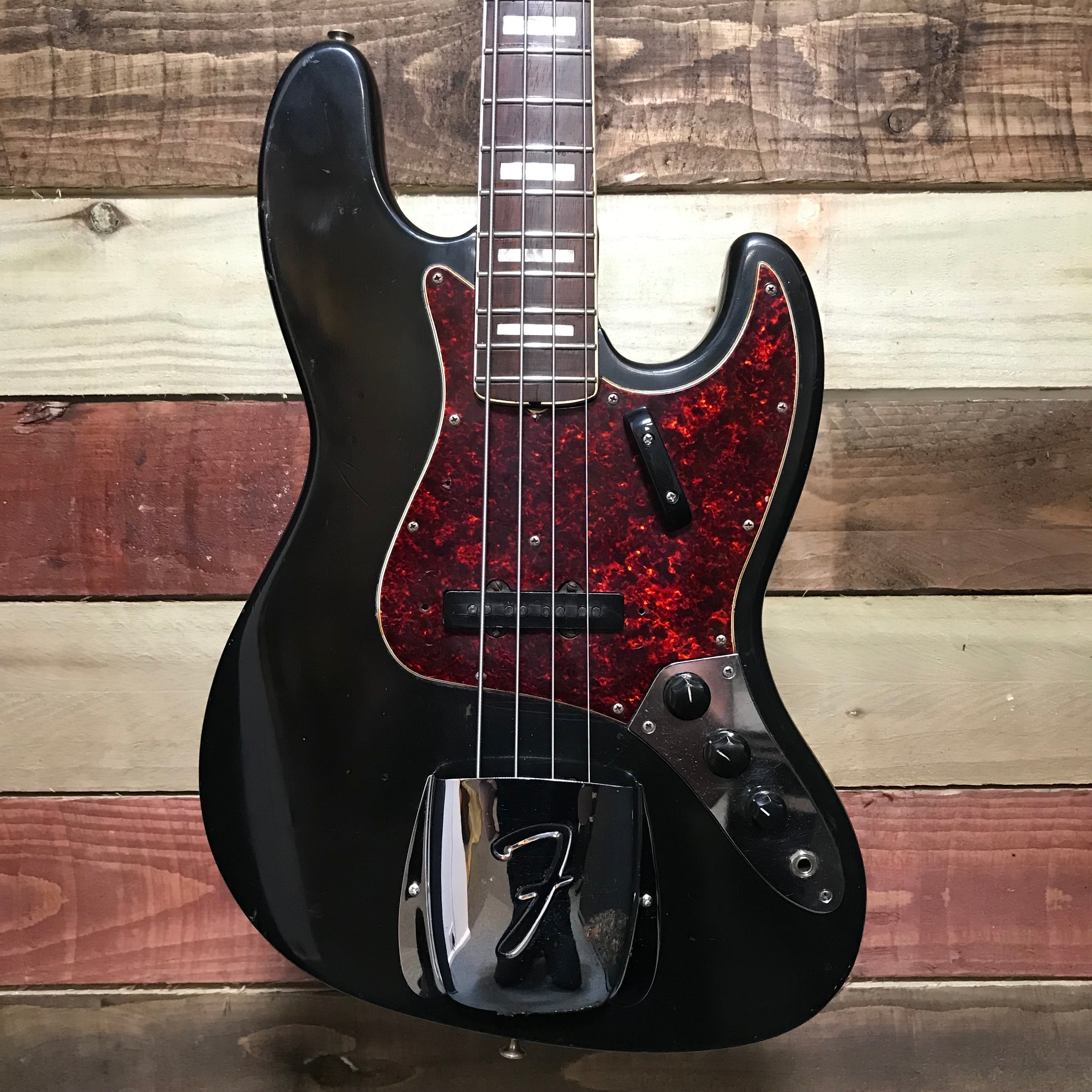 Fender Jazz Bass with Rosewood Fretboard Black (Refin') 1972