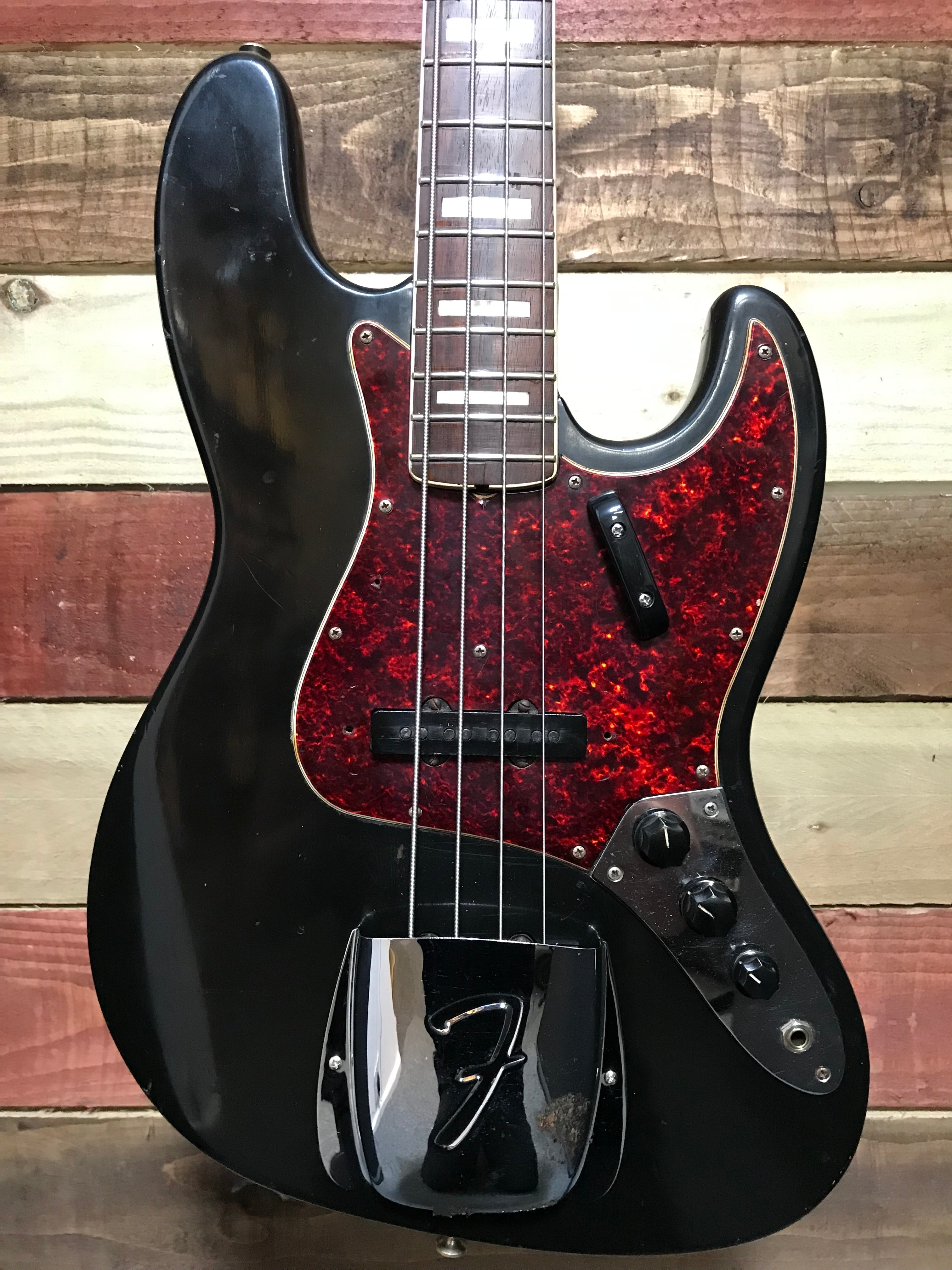 Fender Jazz Bass with Rosewood Fretboard Black (Refin') 1972