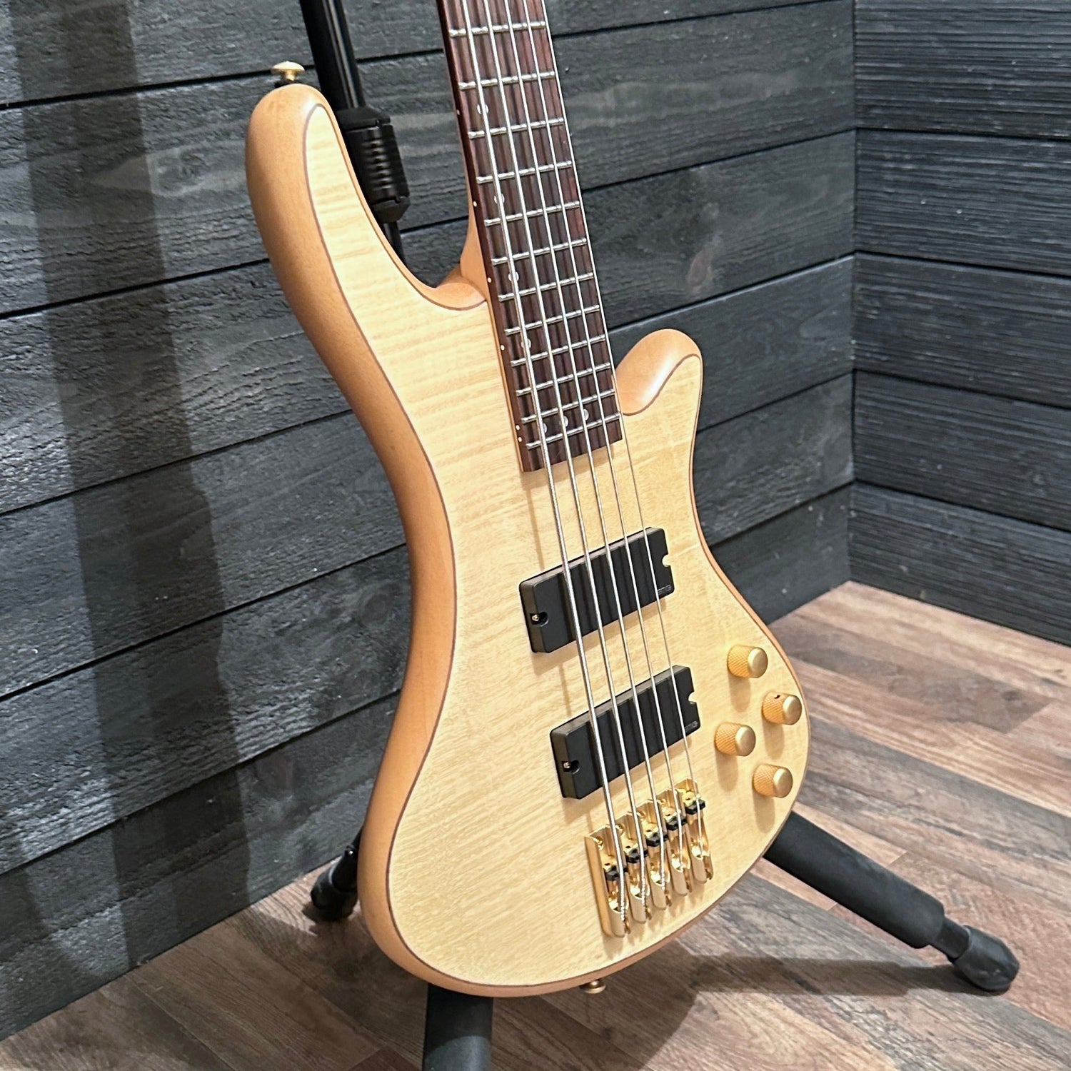 Schecter Stiletto Custom 5 5-String Electric Bass Guitar - Natural