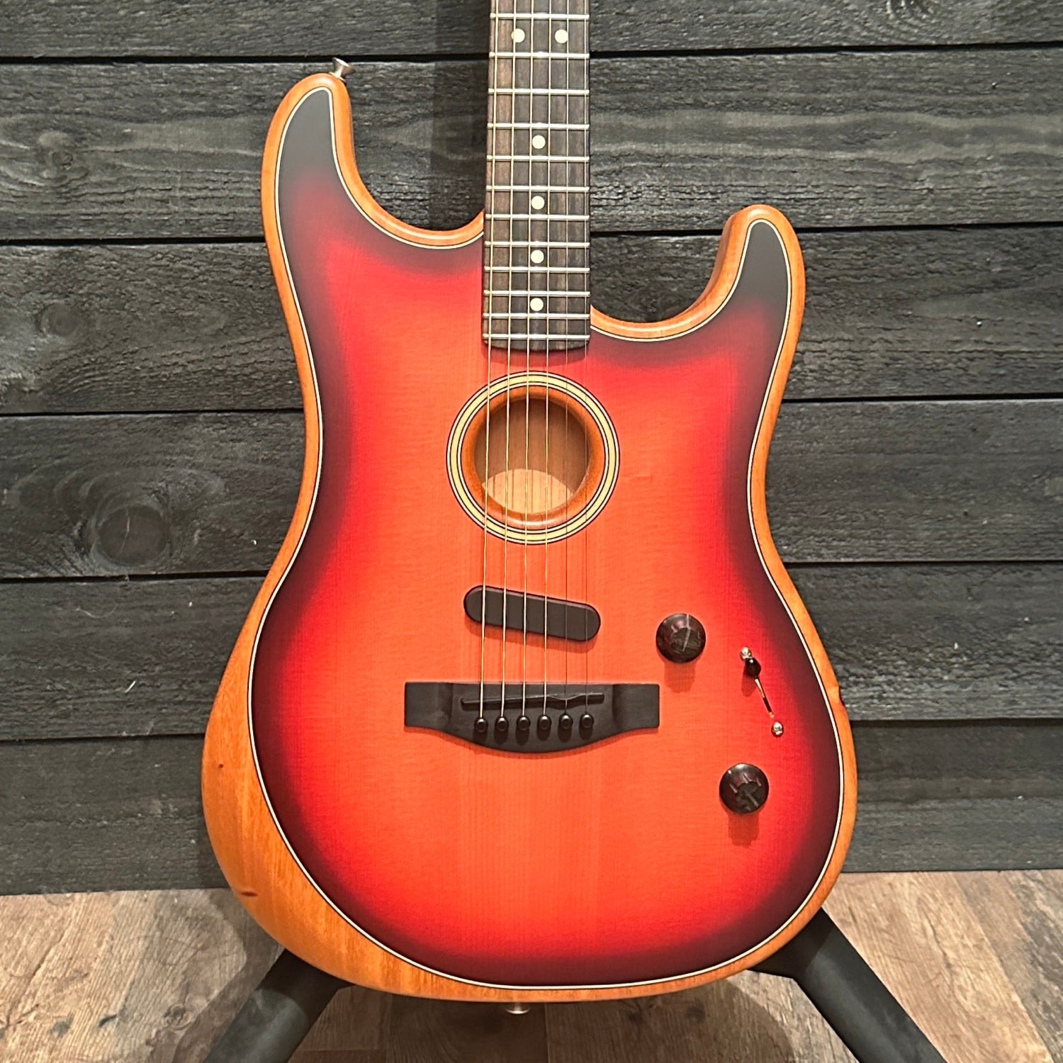 Fender American Acoustasonic Stratocaster USA Acoustic Electric Guitar 2020 - Sunburst