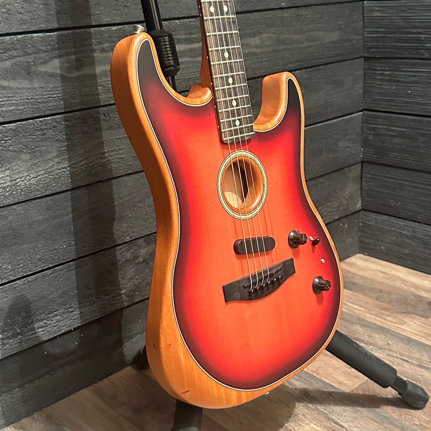 Fender American Acoustasonic Stratocaster USA Acoustic Electric Guitar 2020 - Sunburst