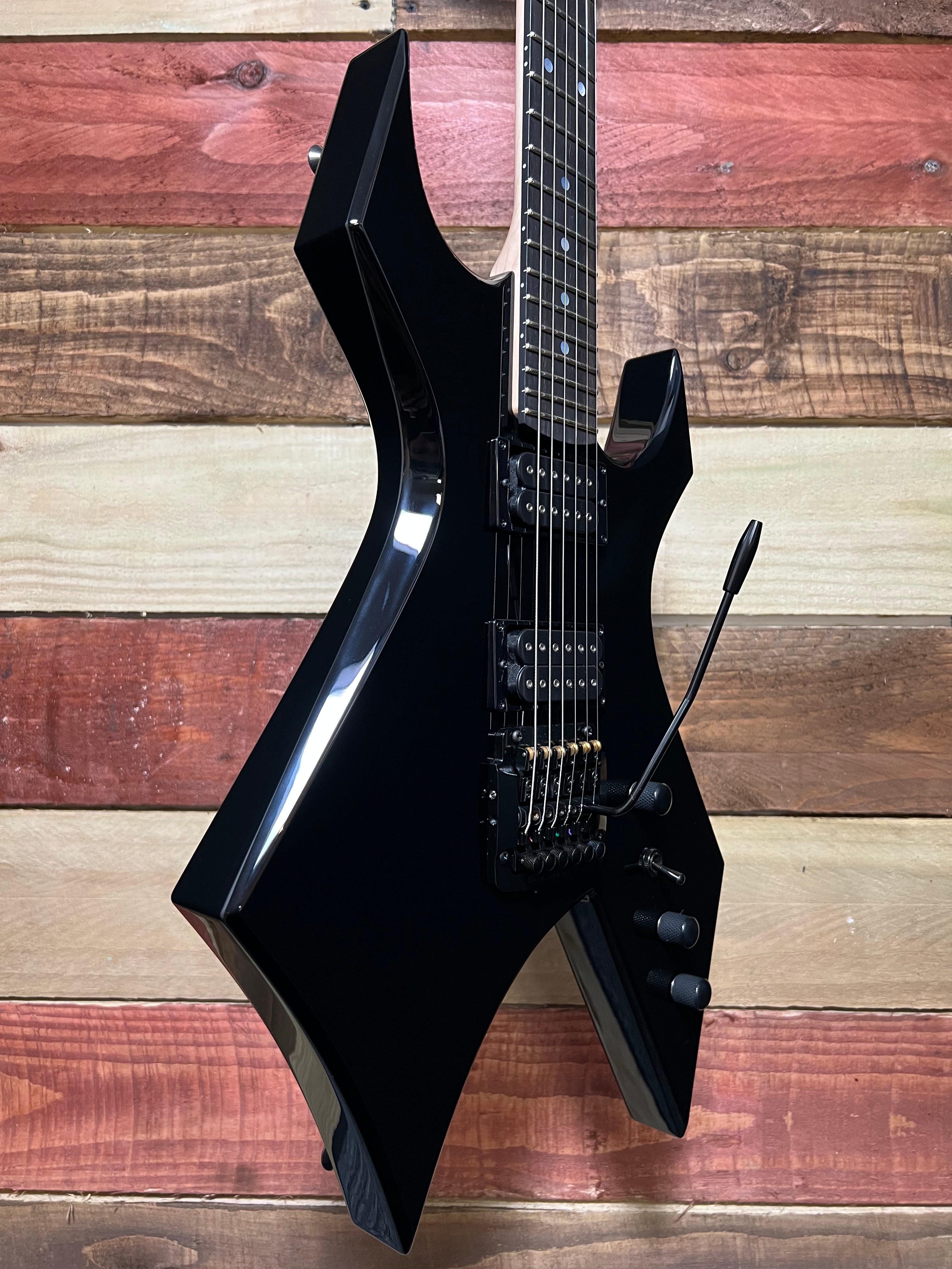 B.C. Rich Stranger Things “Eddie's” NJ Warlock Black 2022