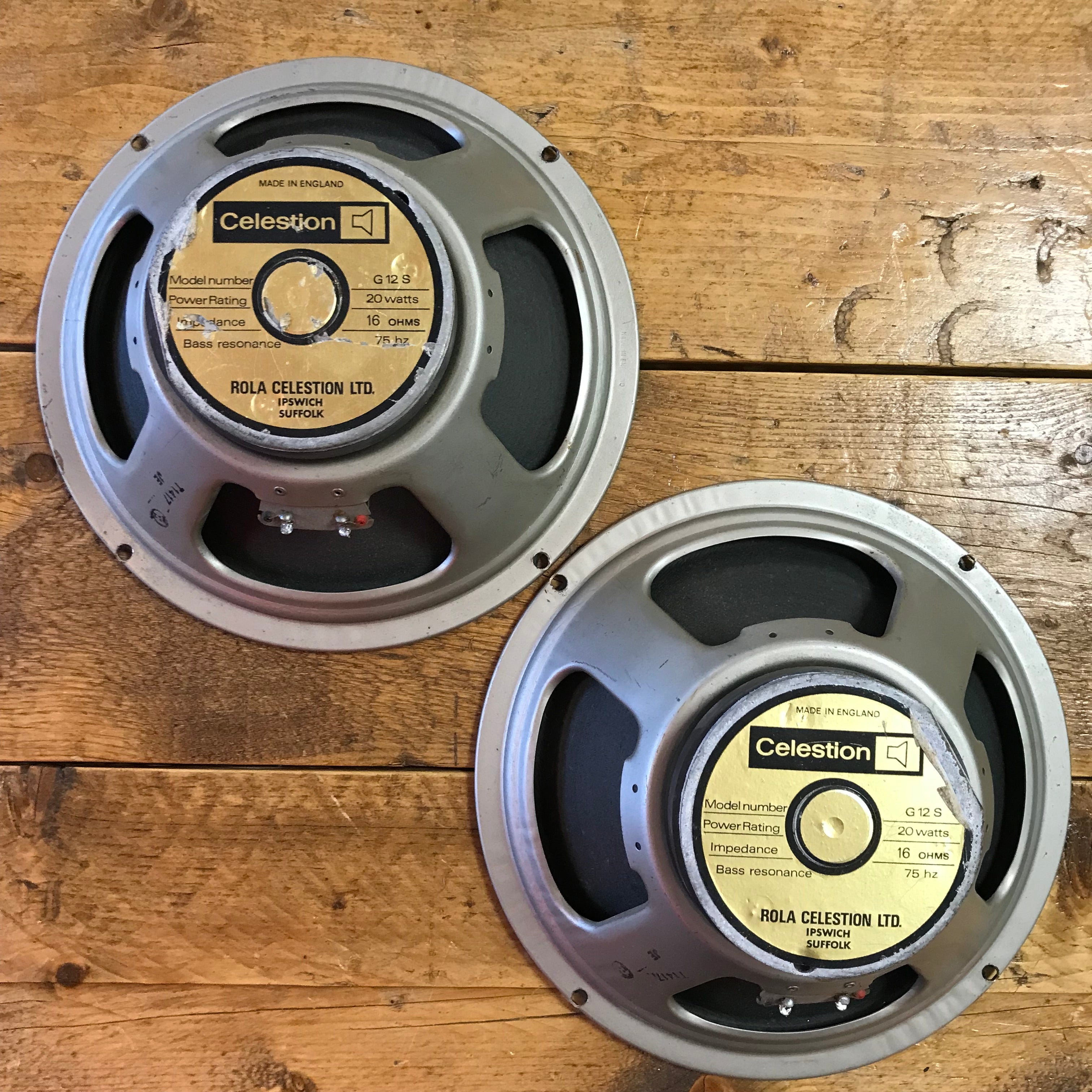 Celestion C12S 12" Speakers 1985 (PAIR!)