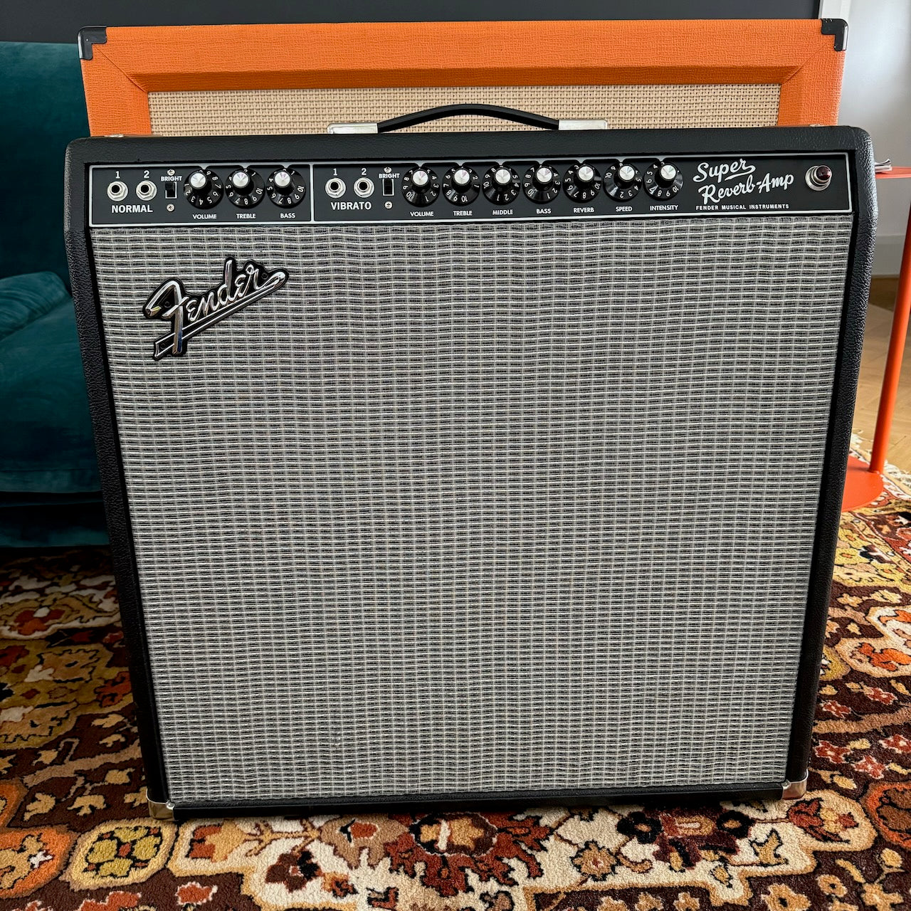 Fender Super Reverb Reissue USA 4x10 Amplifier Nine Below Zero