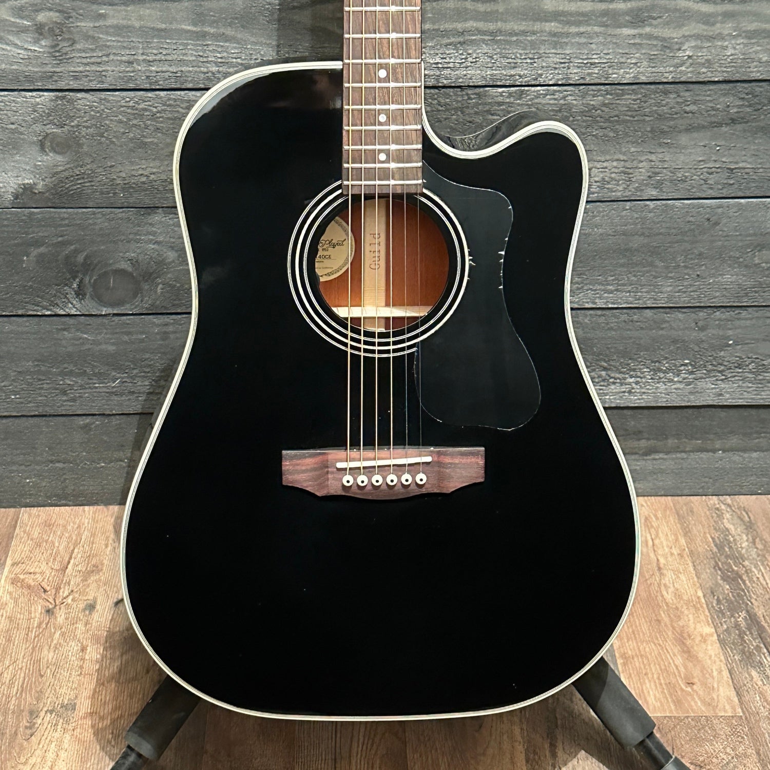 Guild D-140CE Dreadnought Acoustic Electric Guitar - Black