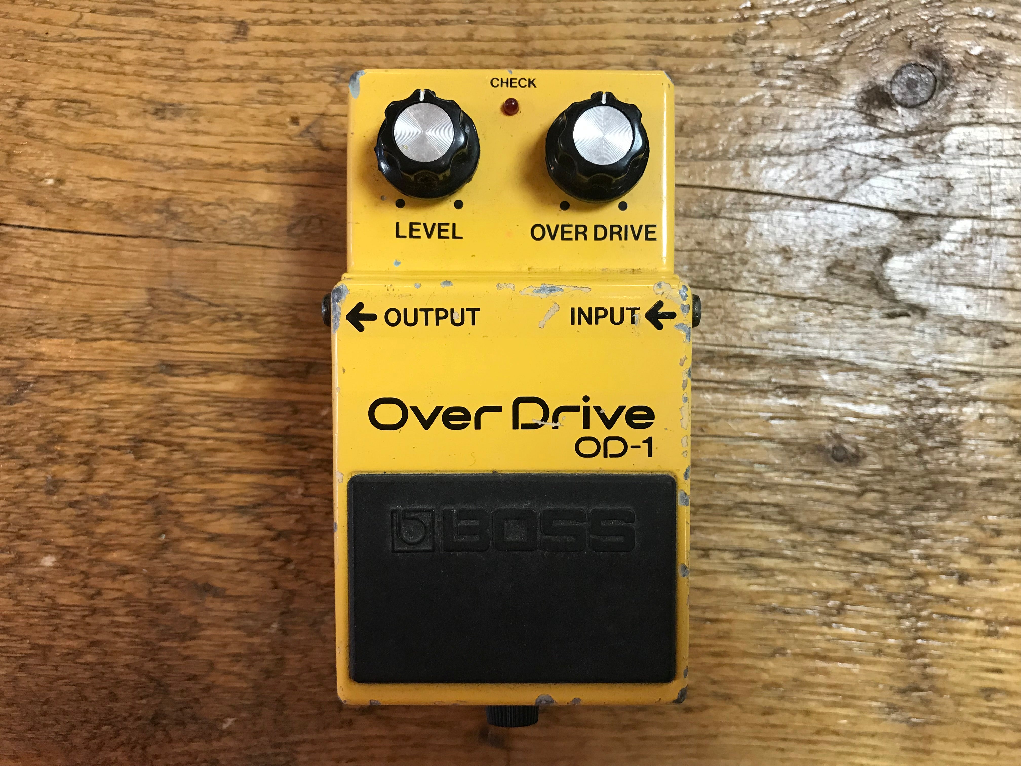Boss OD-1 Over Drive (Black Label) 1982