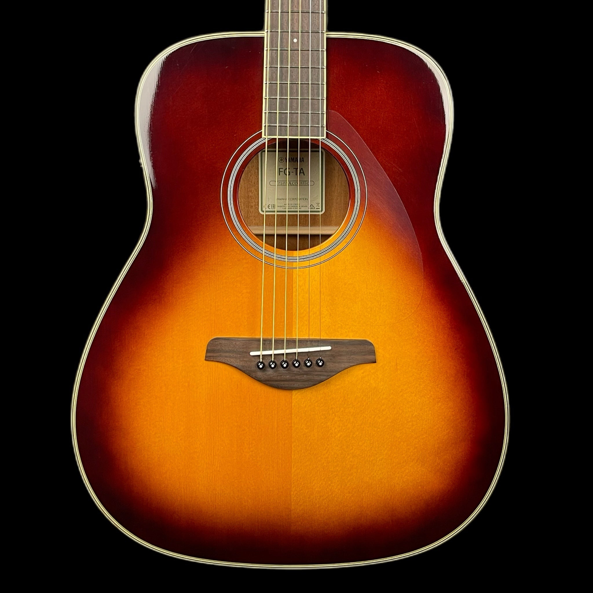 Yamaha FG-TA TransAcoustic Guitar in Brown Sunburst