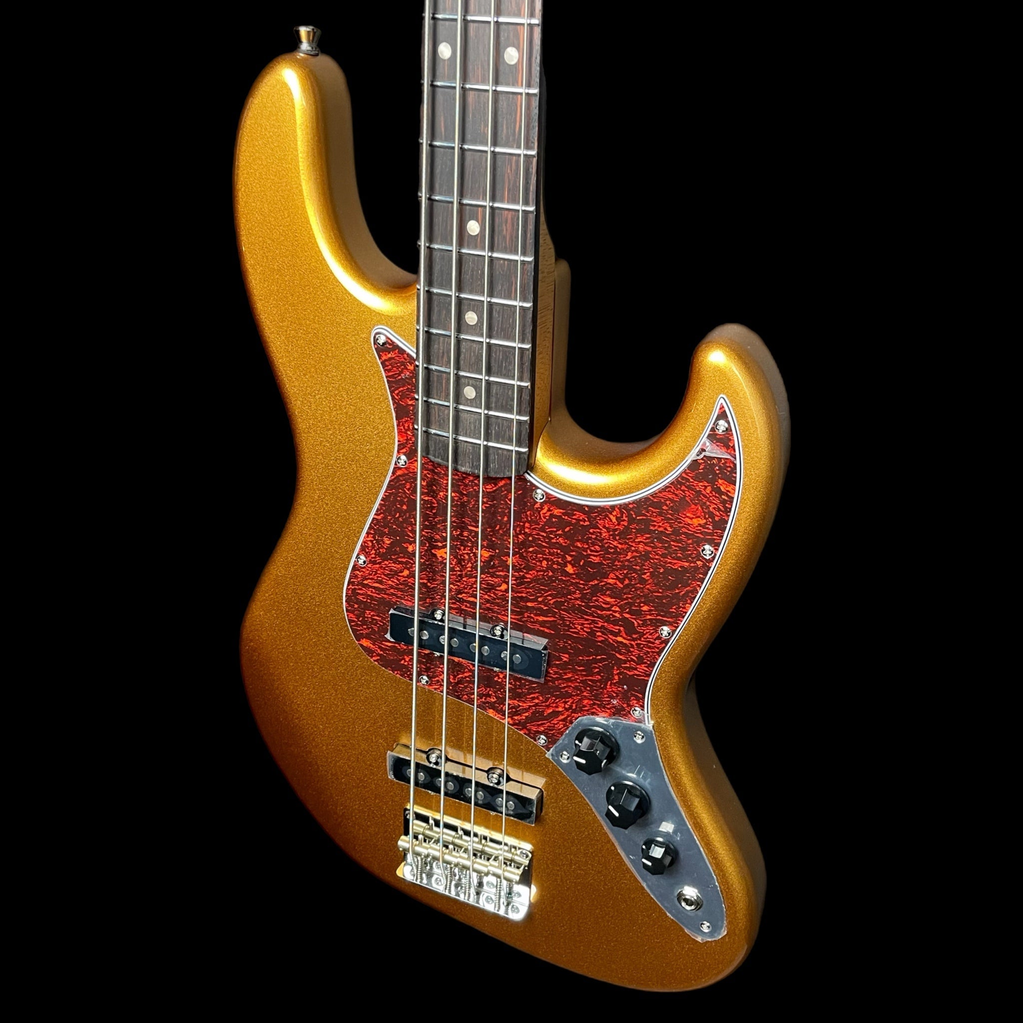 JET Guitars JJB-300 Gold Electric Bass Guitar