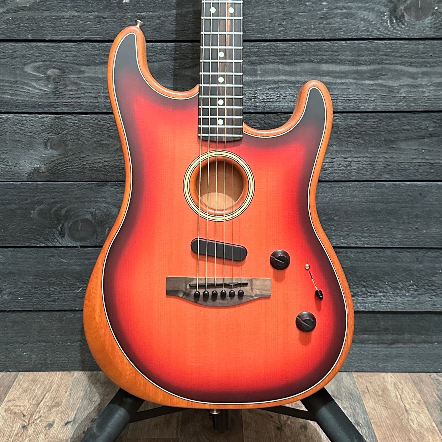 Fender American Acoustasonic Stratocaster USA Acoustic Electric Guitar 2020 - Sunburst