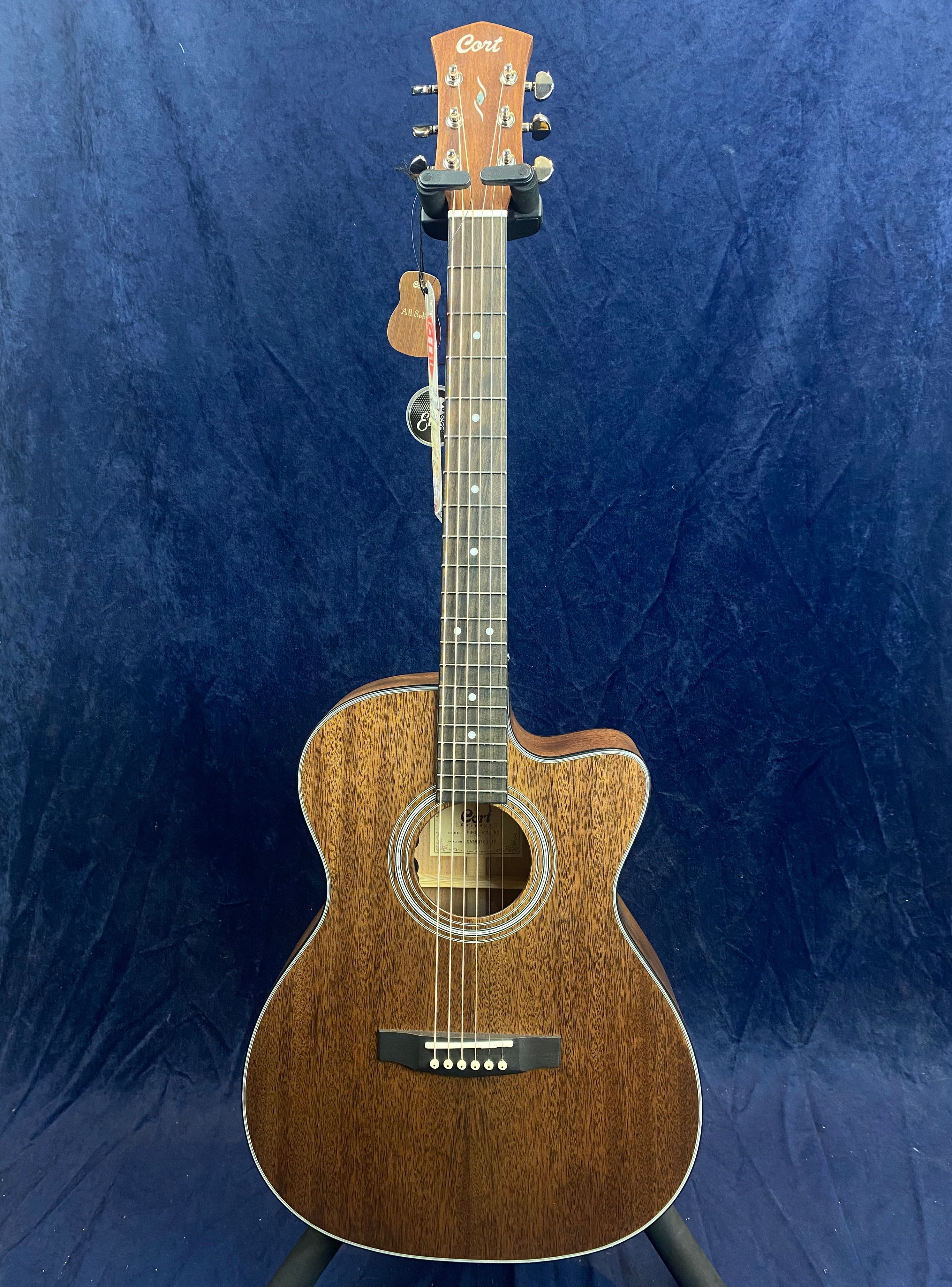 Cort Pure OCMF All Solid Electro Acoustic in Mahogany Satin with Gig Bag