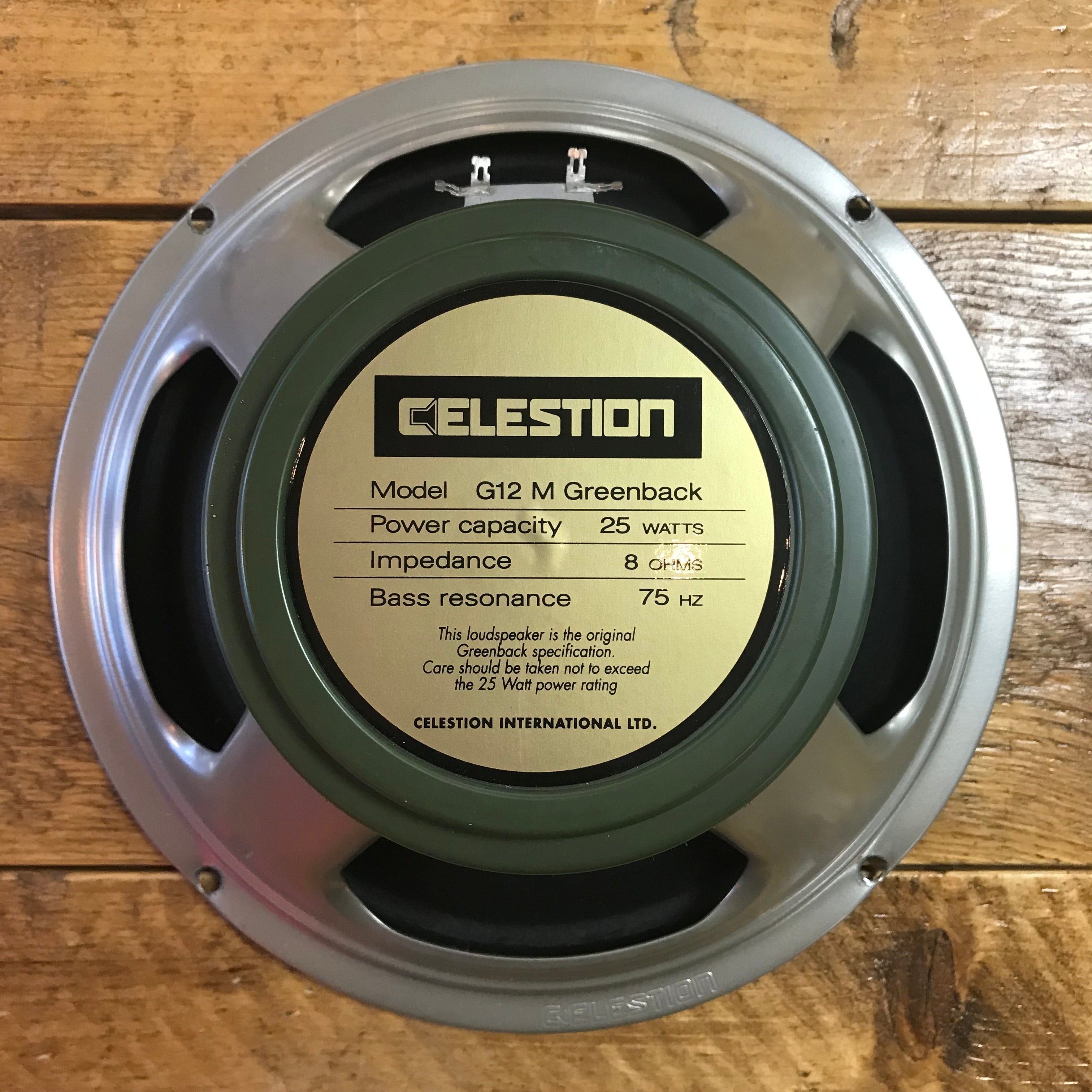 Celestion T1220 G12M Greenback 25-watt 12" Speaker 8 Ohm
