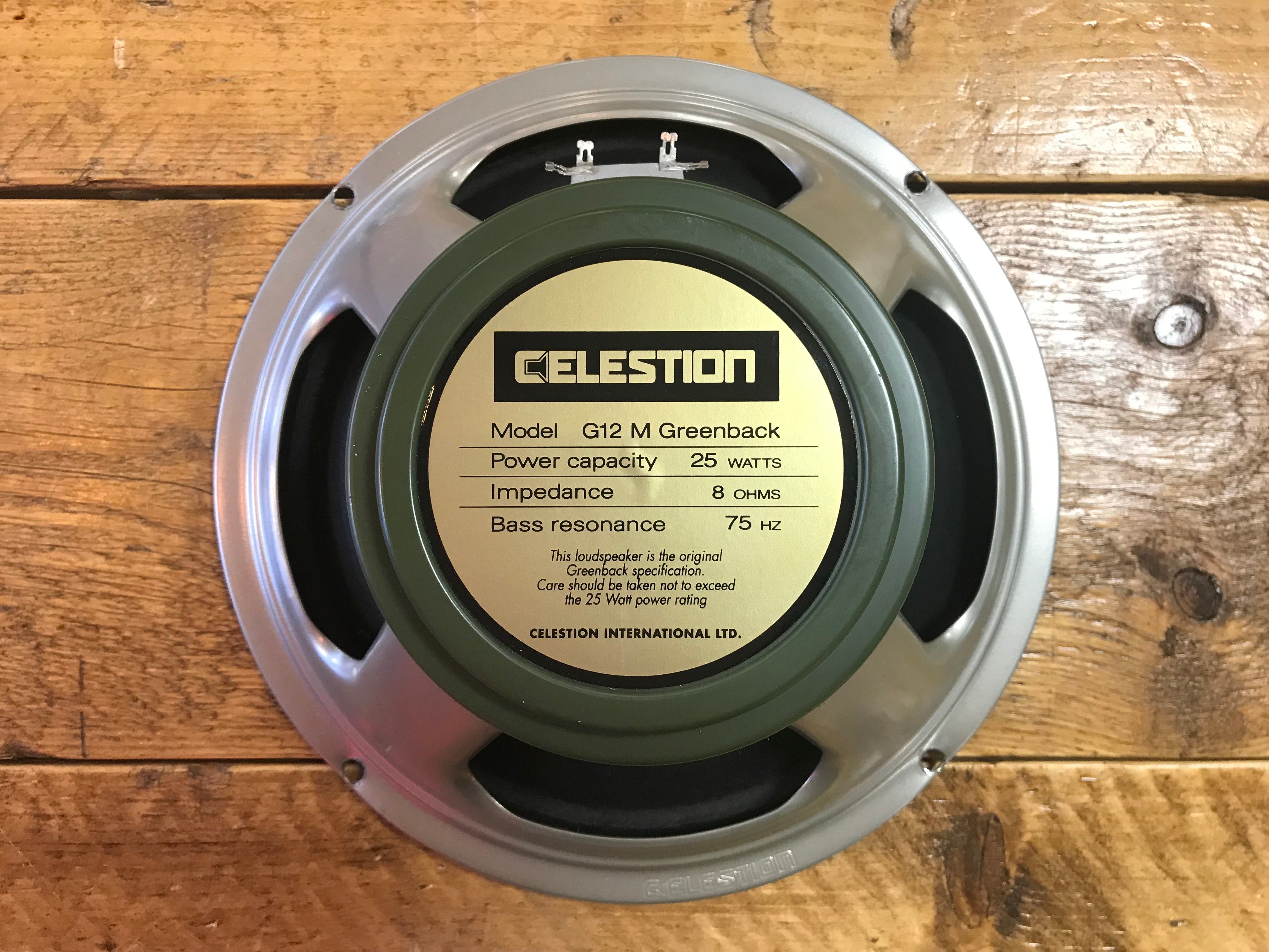 Celestion T1220 G12M Greenback 25-watt 12" Speaker 8 Ohm