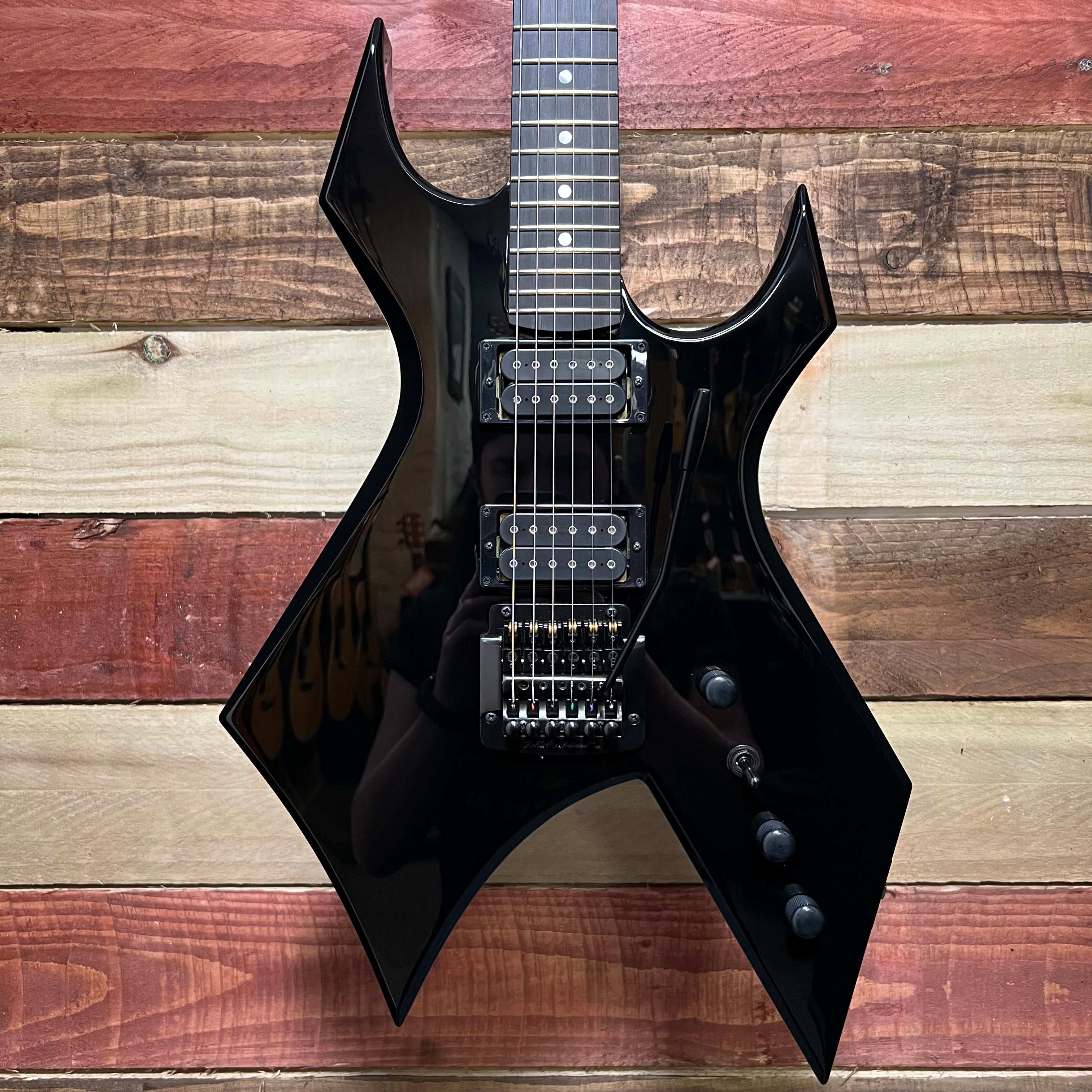 B.C. Rich Stranger Things “Eddie's” NJ Warlock Black 2022