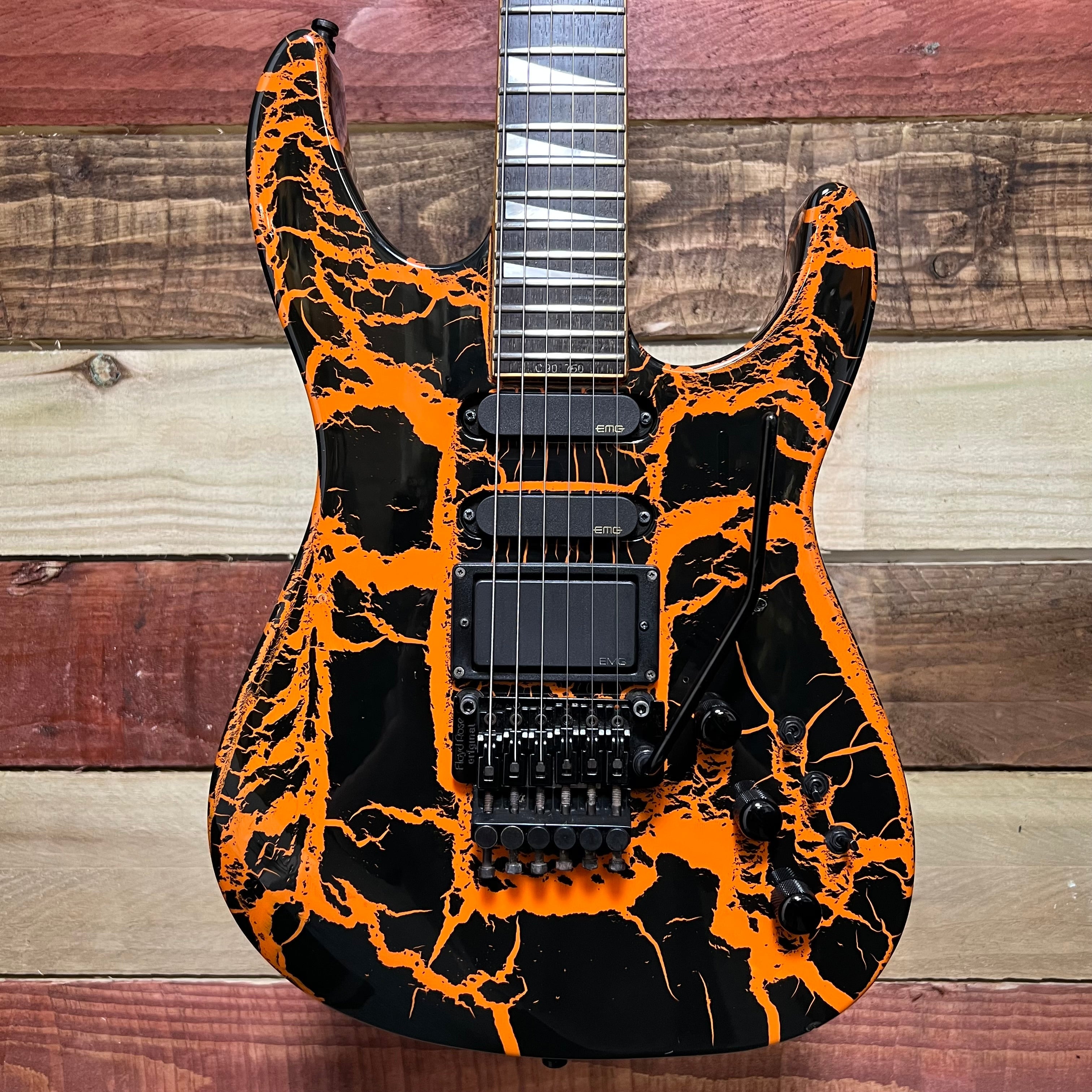 Charvel Model-6 Luke Takamura Model Yellow Crackle 1989 (RARE!)