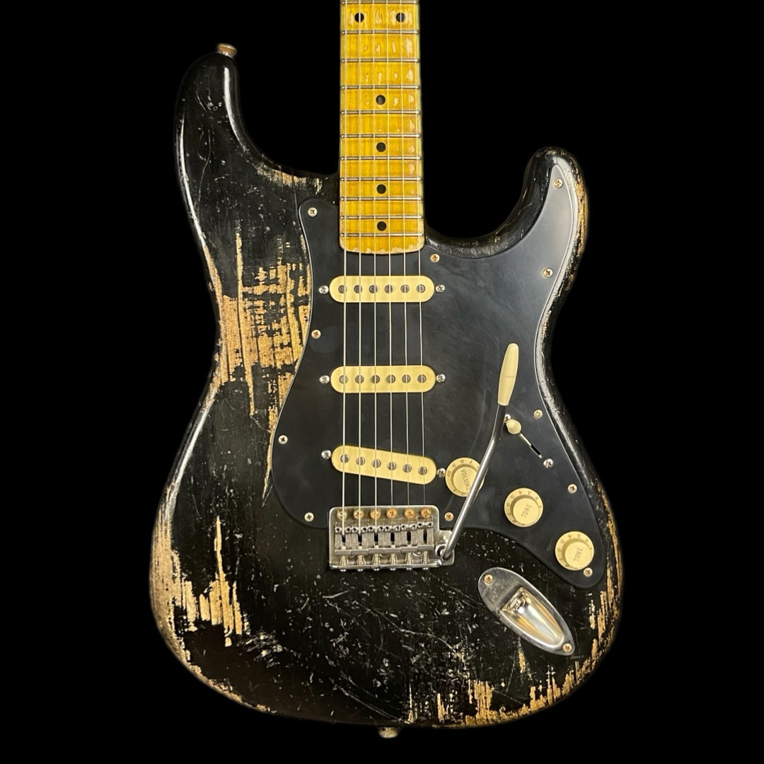 Kauffmann 56 S Paulownia Electric Guitar in Bull Black W/ Gigbag