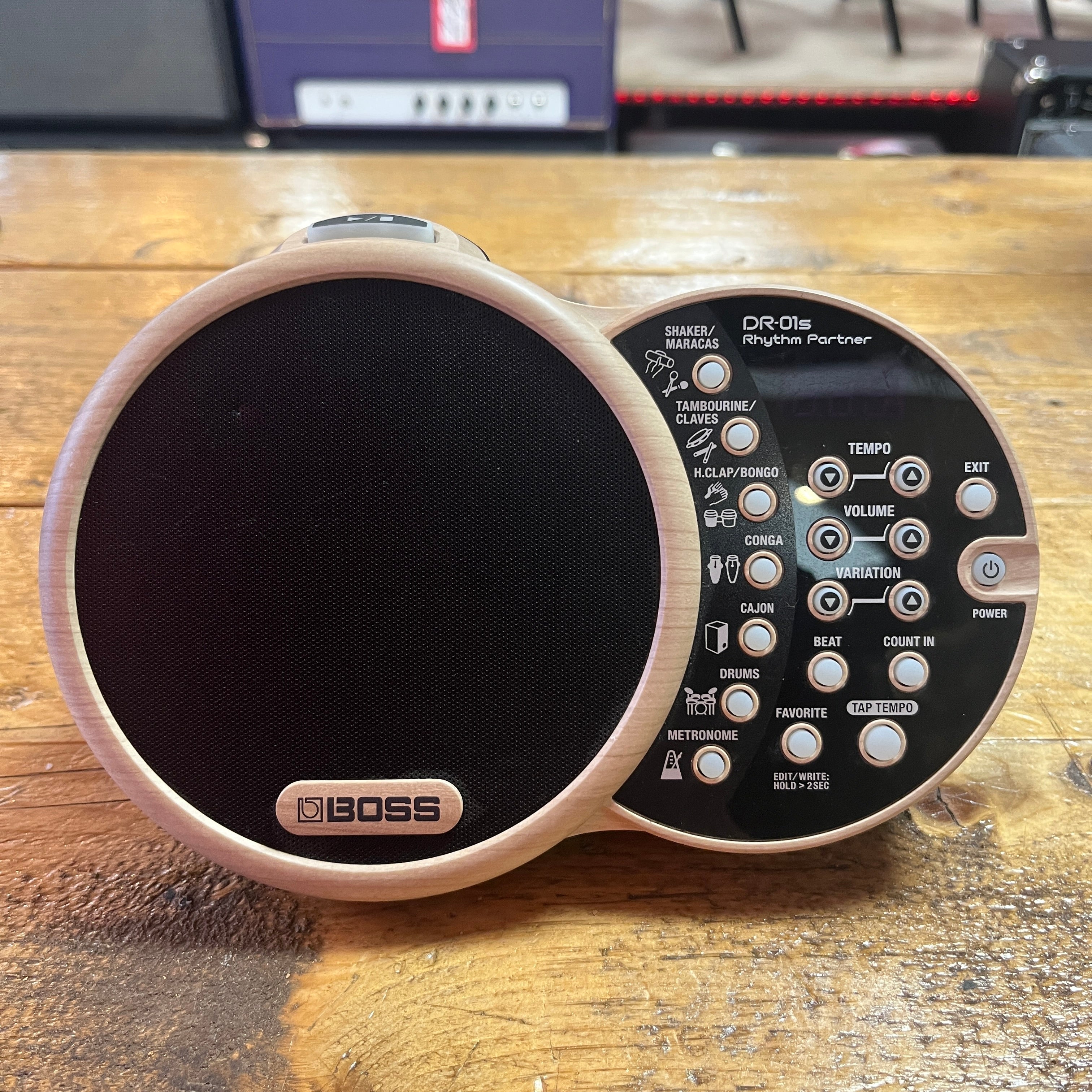 Boss DR-01S Rhythm Partner Drum Machine 2018 - Tan
