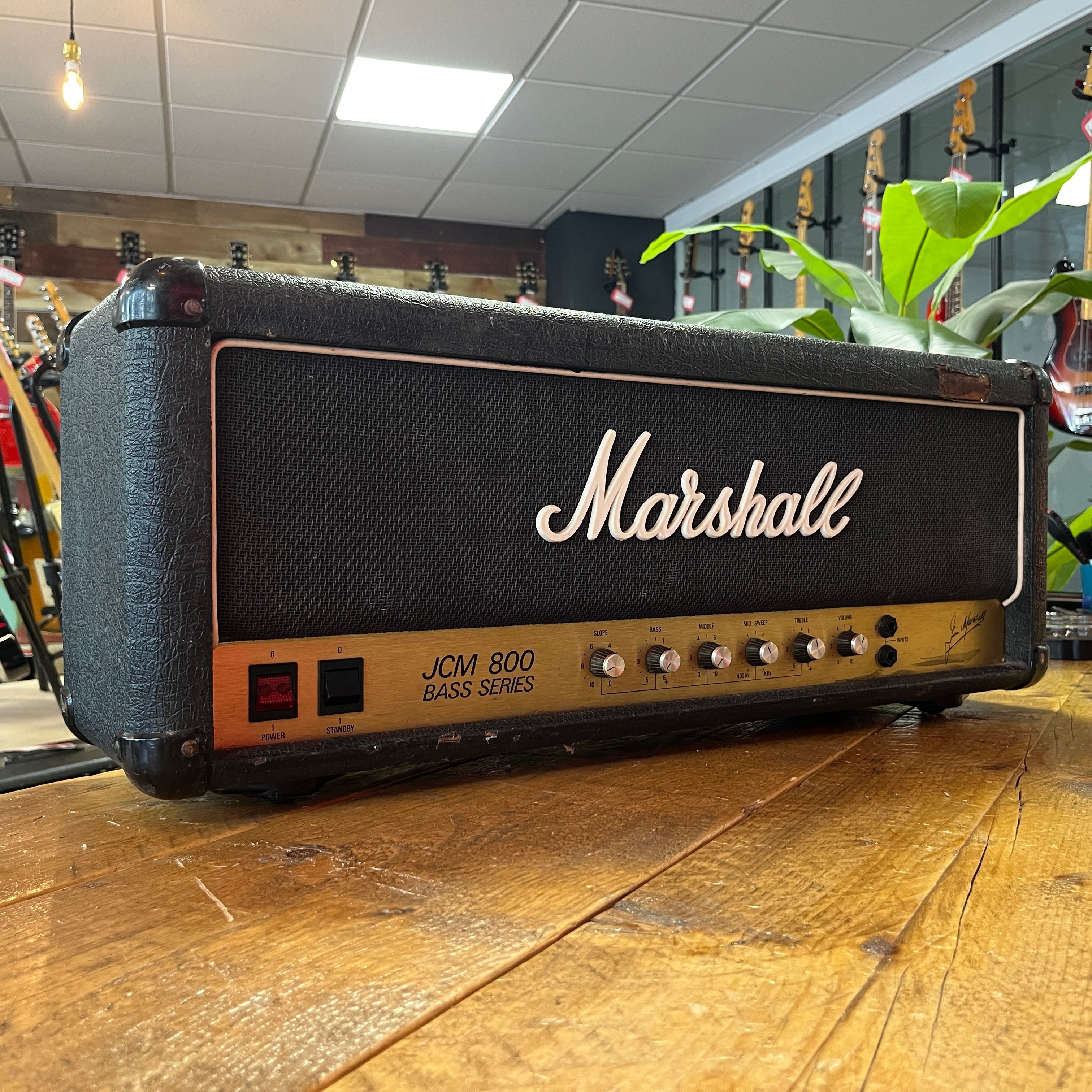 Marshall JCM 800 SuperBass MKII Model 1984 100-Watt Head - Black