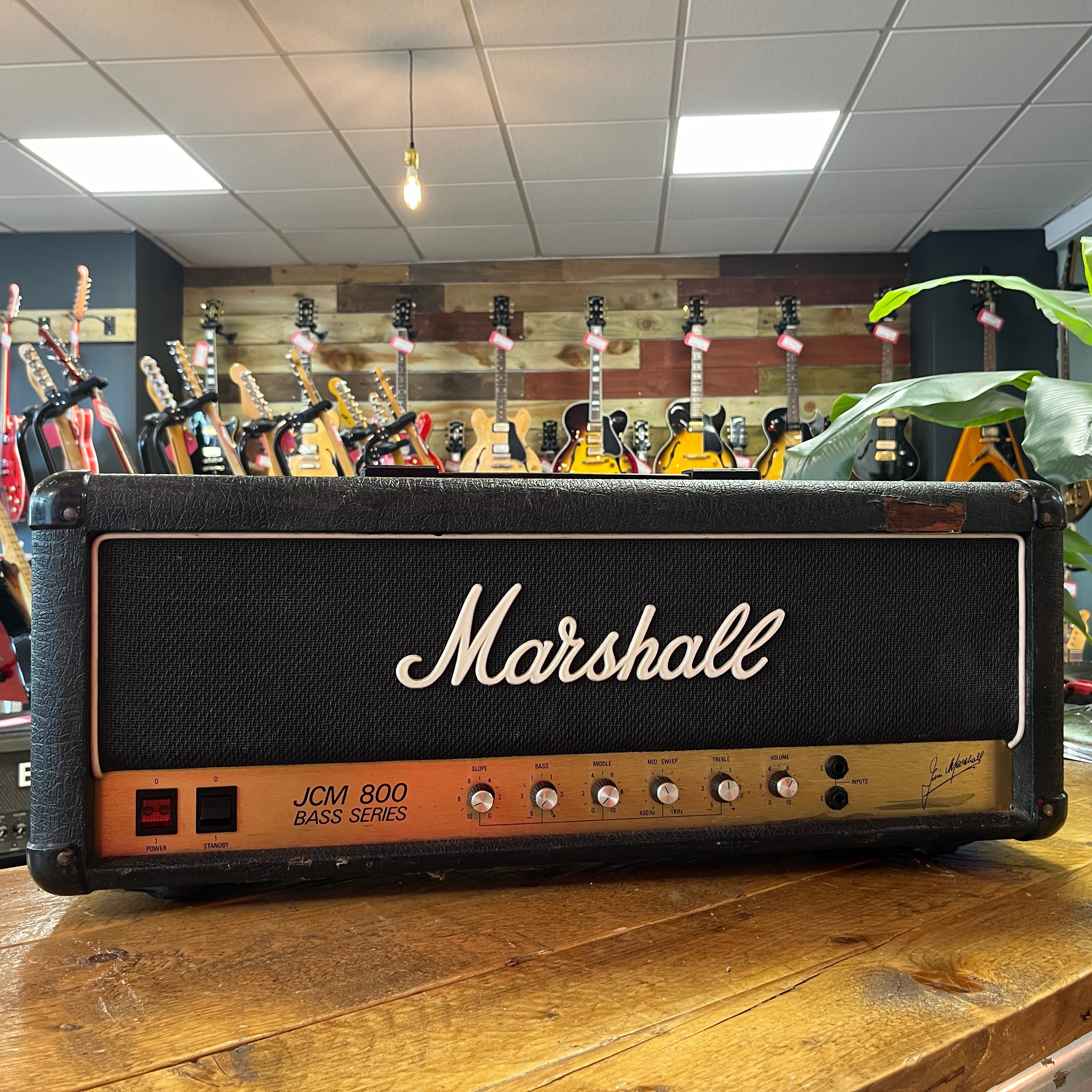 Marshall JCM 800 SuperBass MKII Model 1984 100-Watt Head - Black