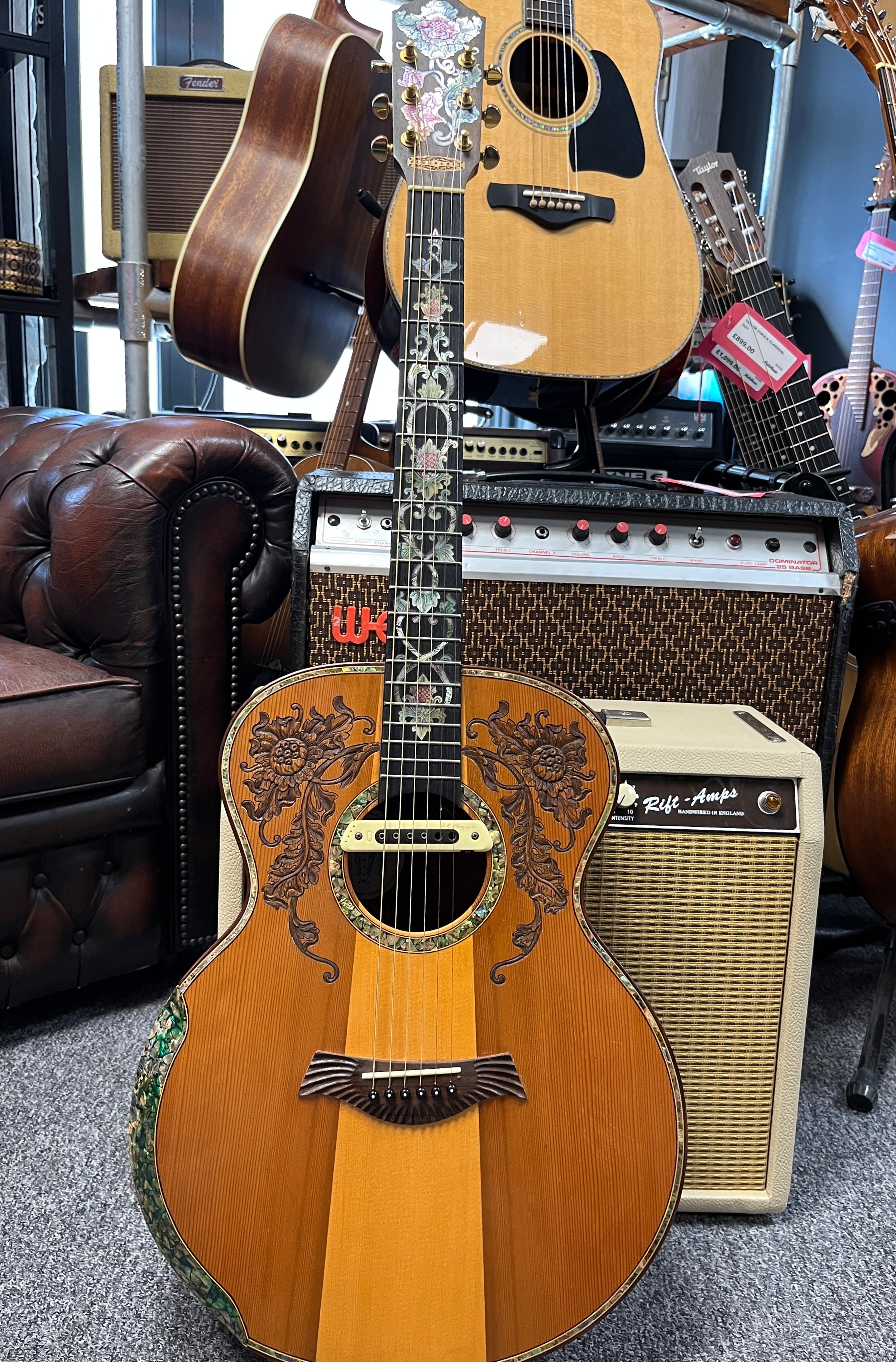 Blueberry Grand Concert Floral Motif 2020 Natural