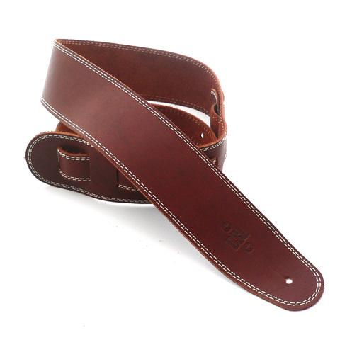 SGE25-16-3: DSL Leather Strap 2.5", Tan with Beige