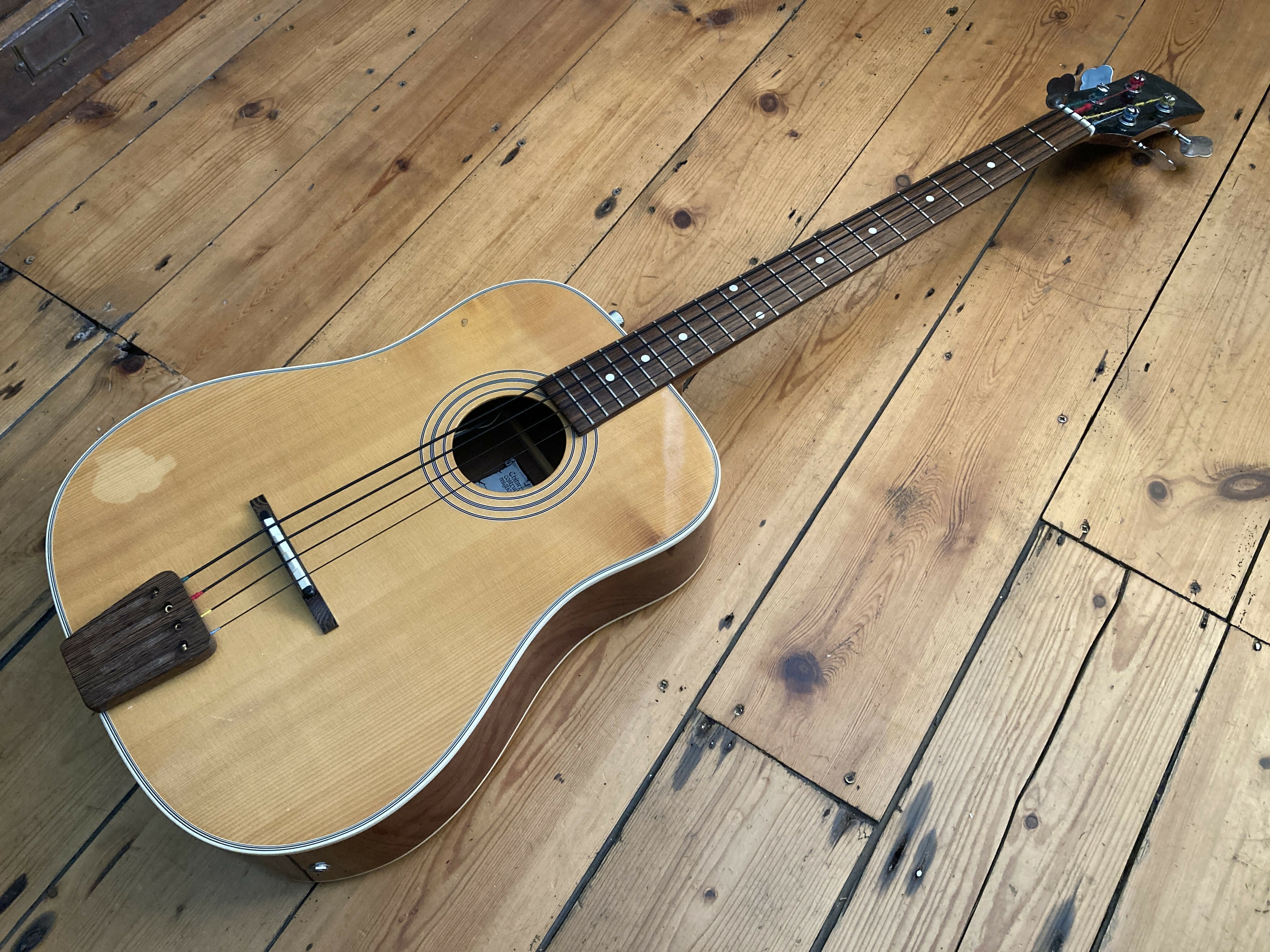 Brandoni Custom R.B.4 EL Electro Acoustic Bass Guitar Pre Owned Eko