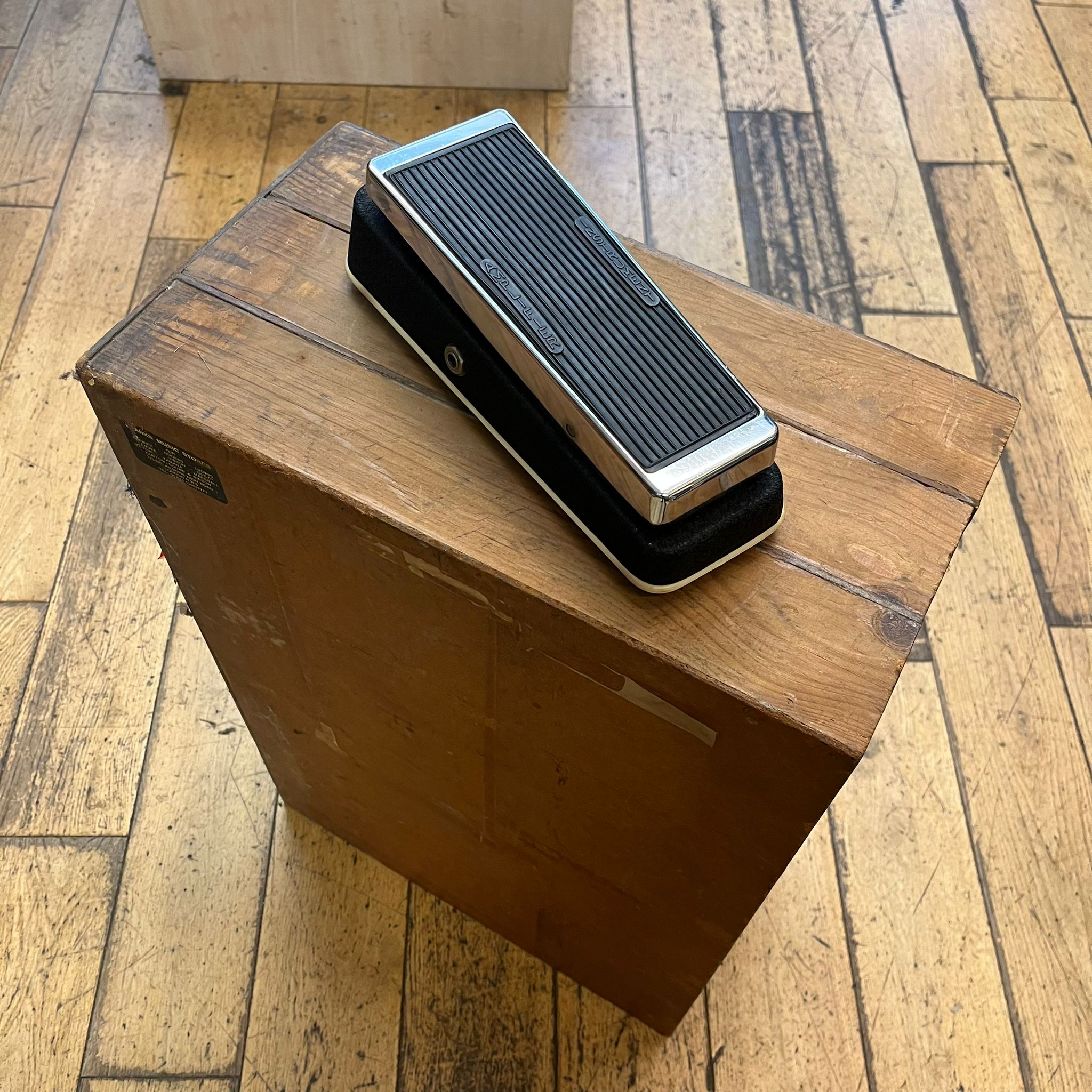C. Late 1960s Dallas Arbiter Fuzz-Wah Pedal With Bag