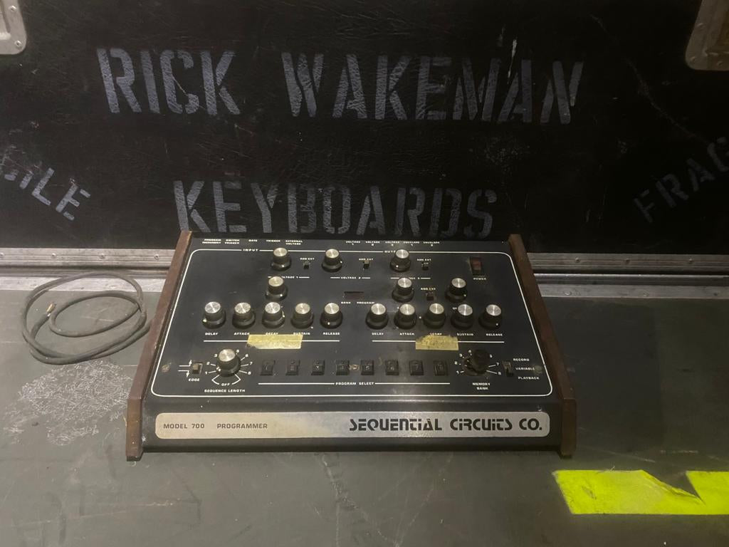 Sequential Circuits Model 700 Programmer Drum Machine owned and used by Rick Wakeman of YES 1979 Bla