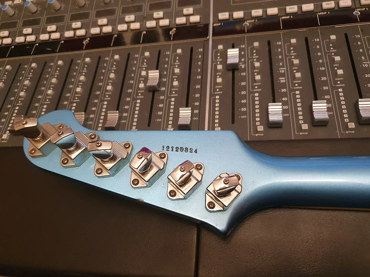 ESP Custom Shop Firebird Phoenix Gibson Lawsuit Pelham Blue Vintage 80's Electric Guitar
