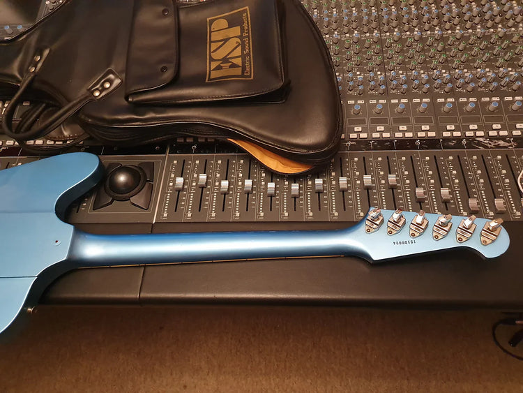 ESP Custom Shop Firebird Phoenix Gibson Lawsuit Pelham Blue Vintage 80's Electric Guitar