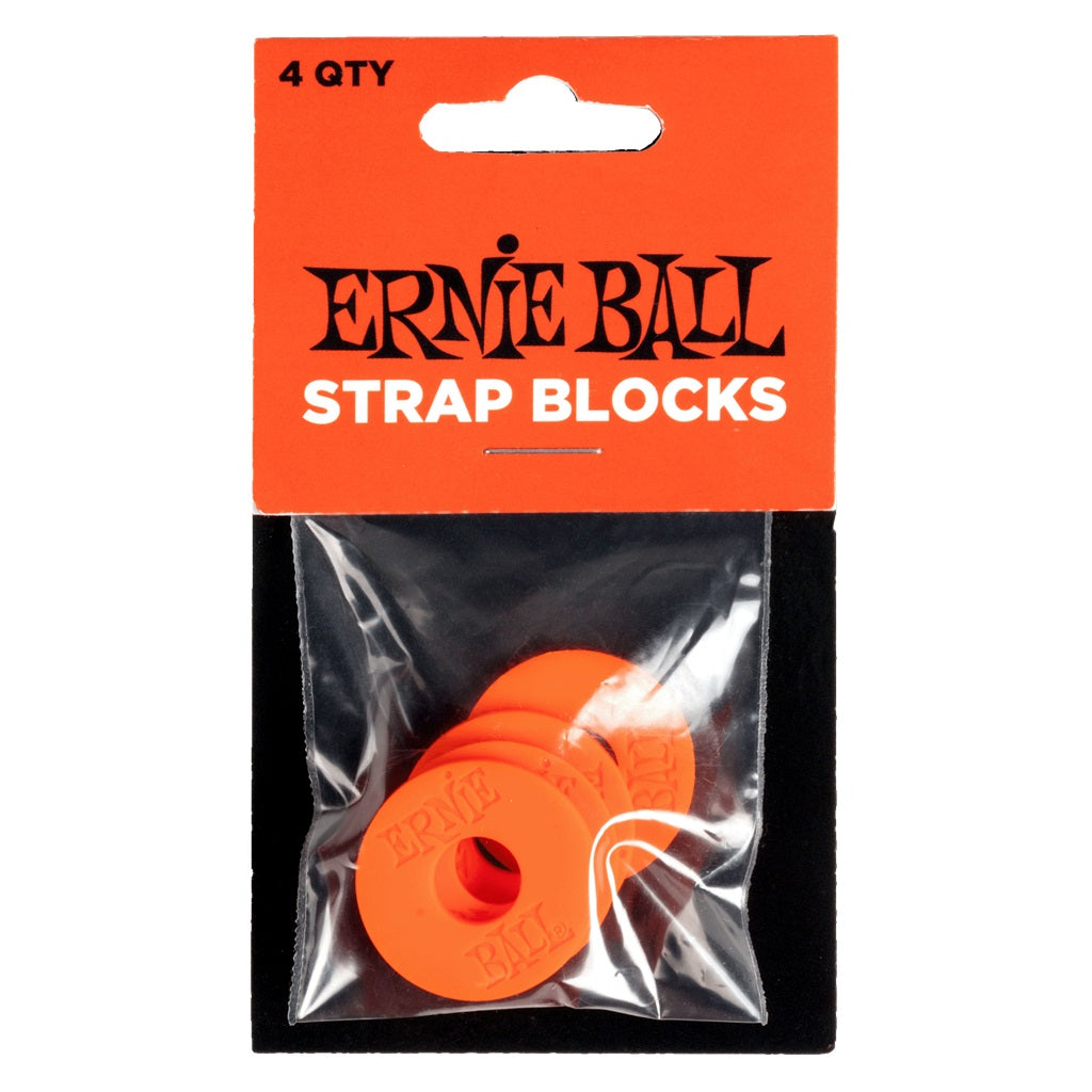 Ernie Ball Strap Block "Red" - Strap Locks available at Foulds Guitars Derby